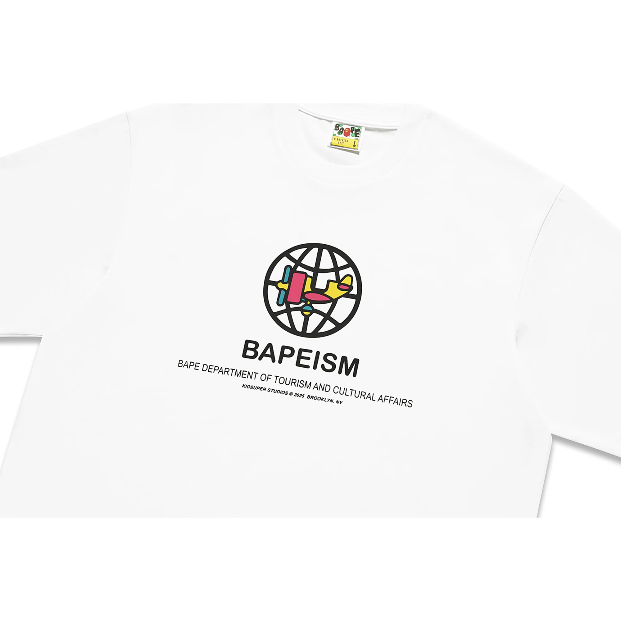 BAPE X KIDSUPER BAPEISM LOGO TEE [WHITE] - Image 3