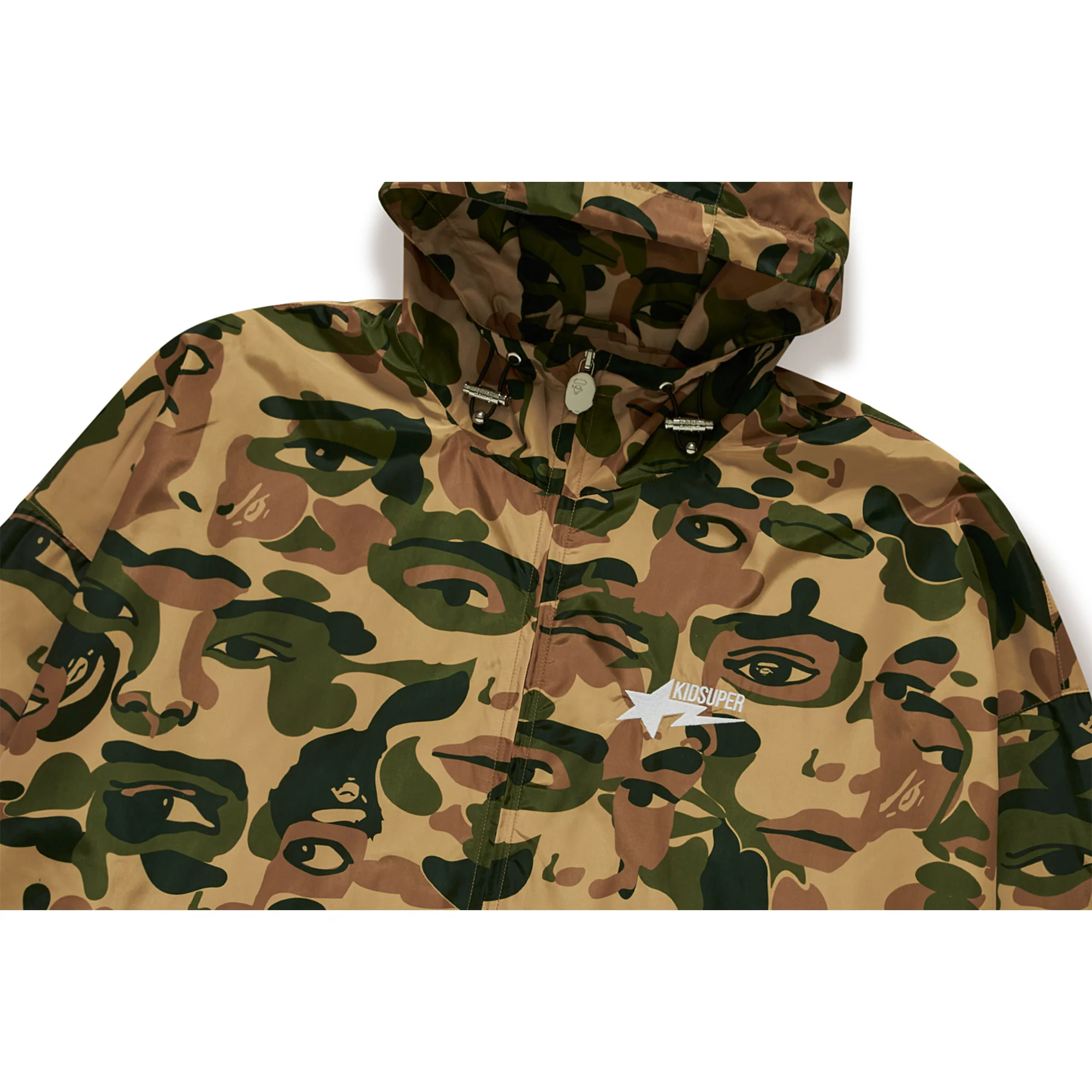 BAPE X KIDSUPER CAMO LIGHTWEIGHT JACKET [GREEN] - Image 4