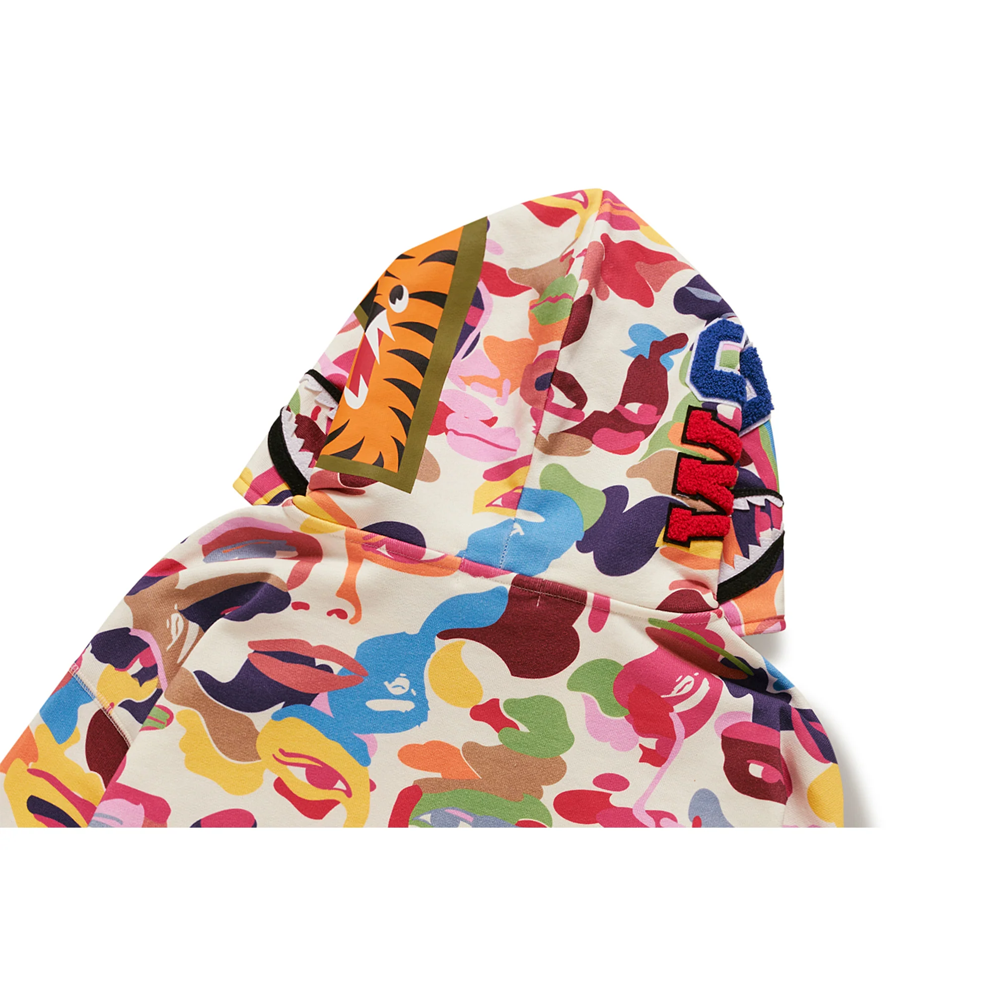 BAPE X KIDSUPER CAMO SHARK FULL ZIP HOODIE [MULTI] - Image 3