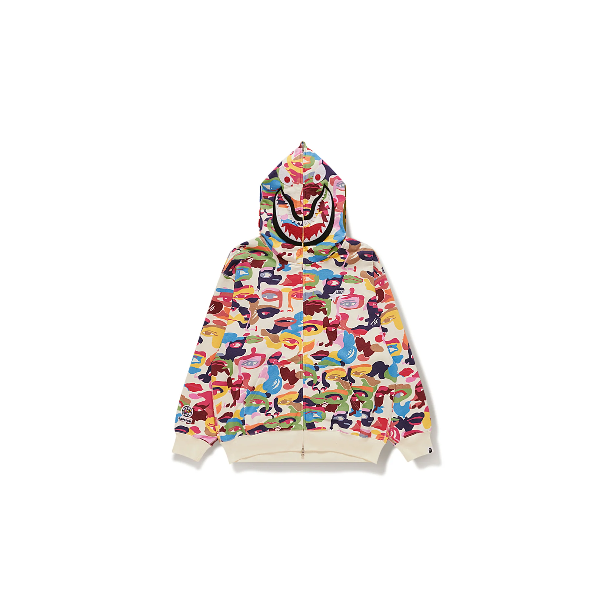 BAPE X KIDSUPER CAMO SHARK FULL ZIP HOODIE [MULTI] - Image 7