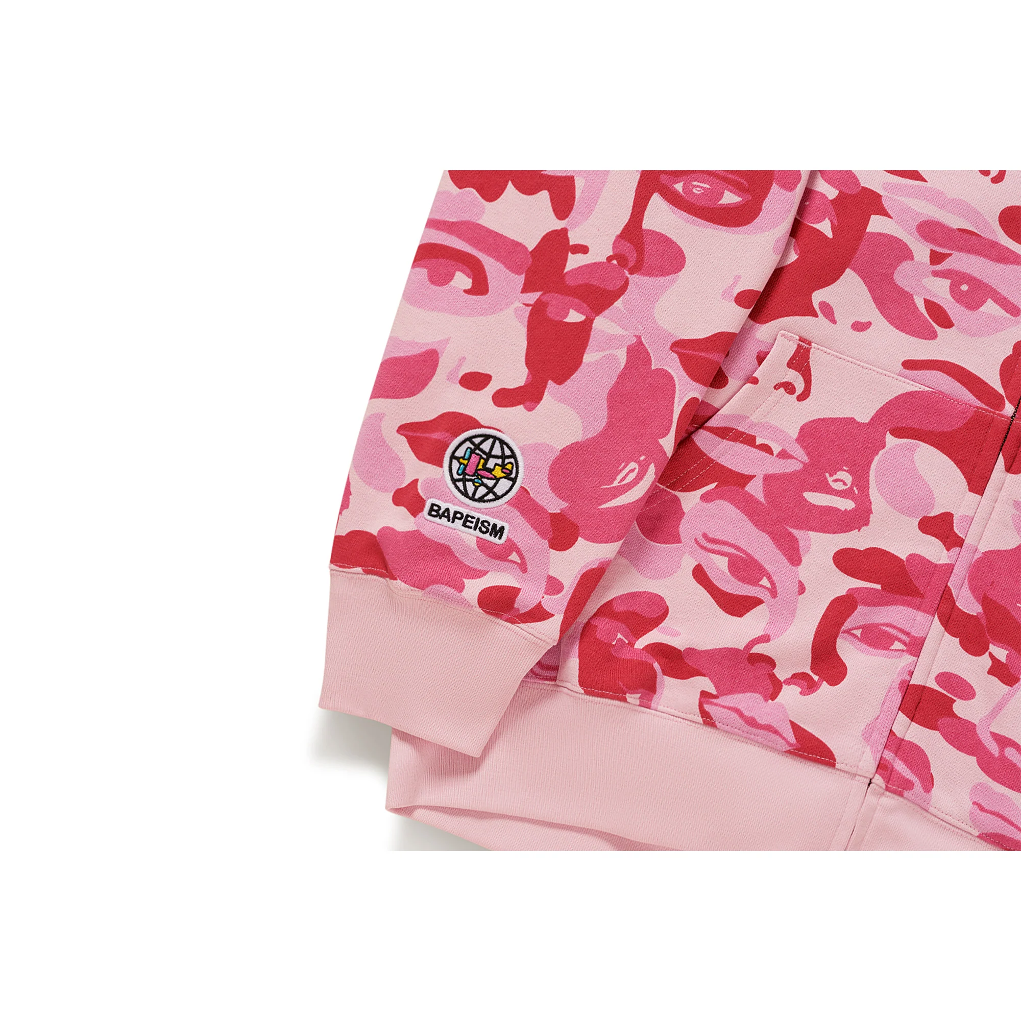 BAPE X KIDSUPER CAMO SHARK FULL ZIP HOODIE [PINK] - Image 2