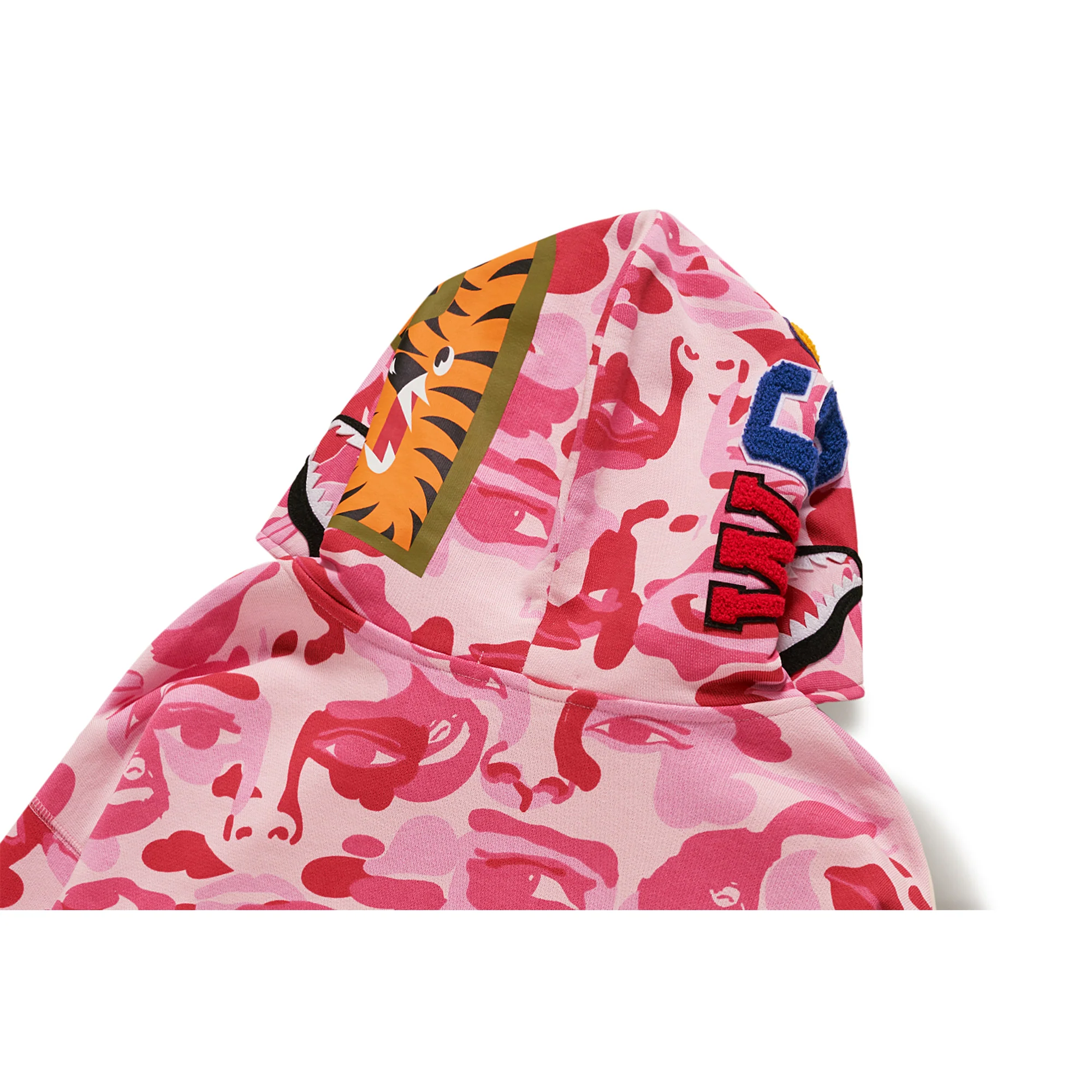 BAPE X KIDSUPER CAMO SHARK FULL ZIP HOODIE [PINK] - Image 3
