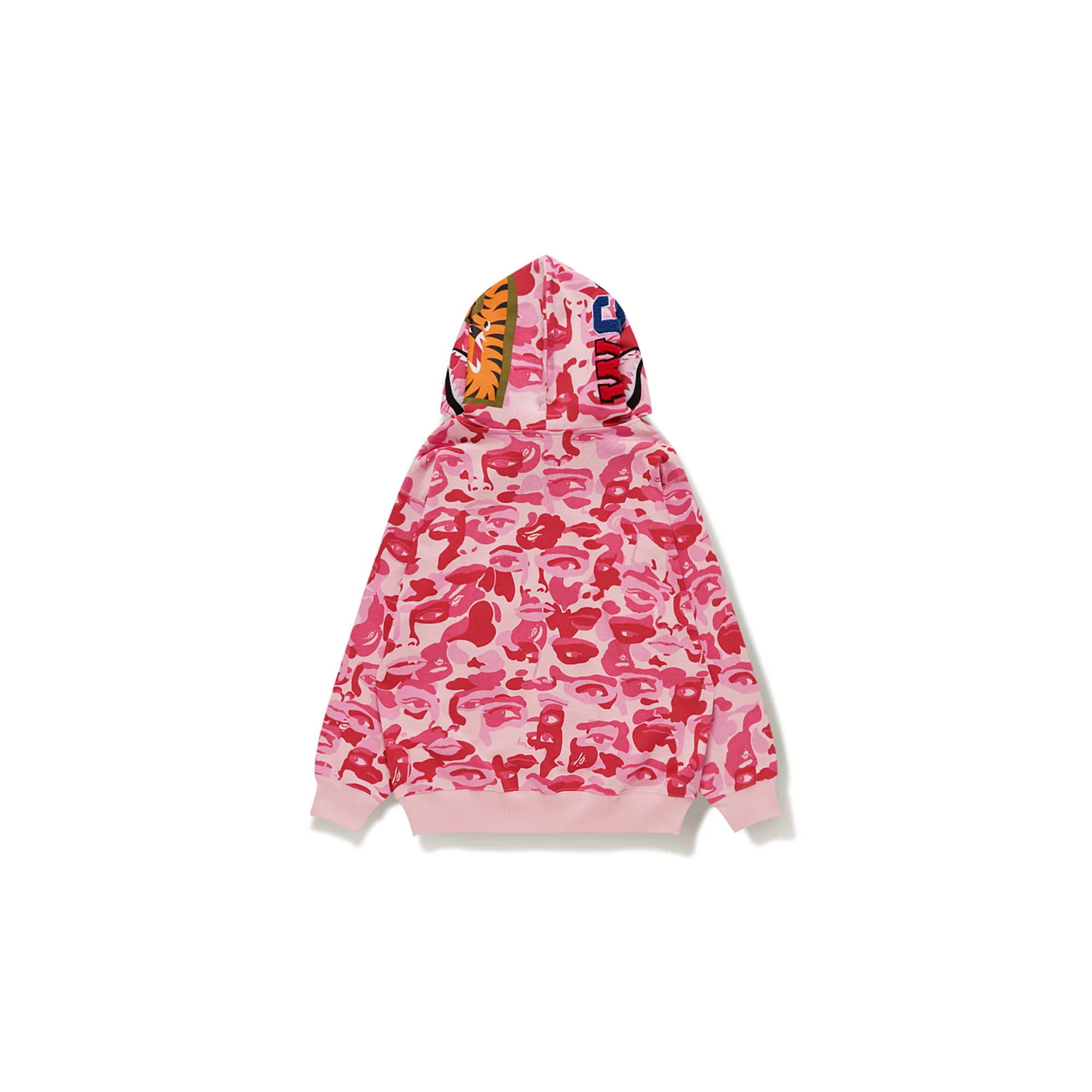 BAPE X KIDSUPER CAMO SHARK FULL ZIP HOODIE [PINK] - Image 5