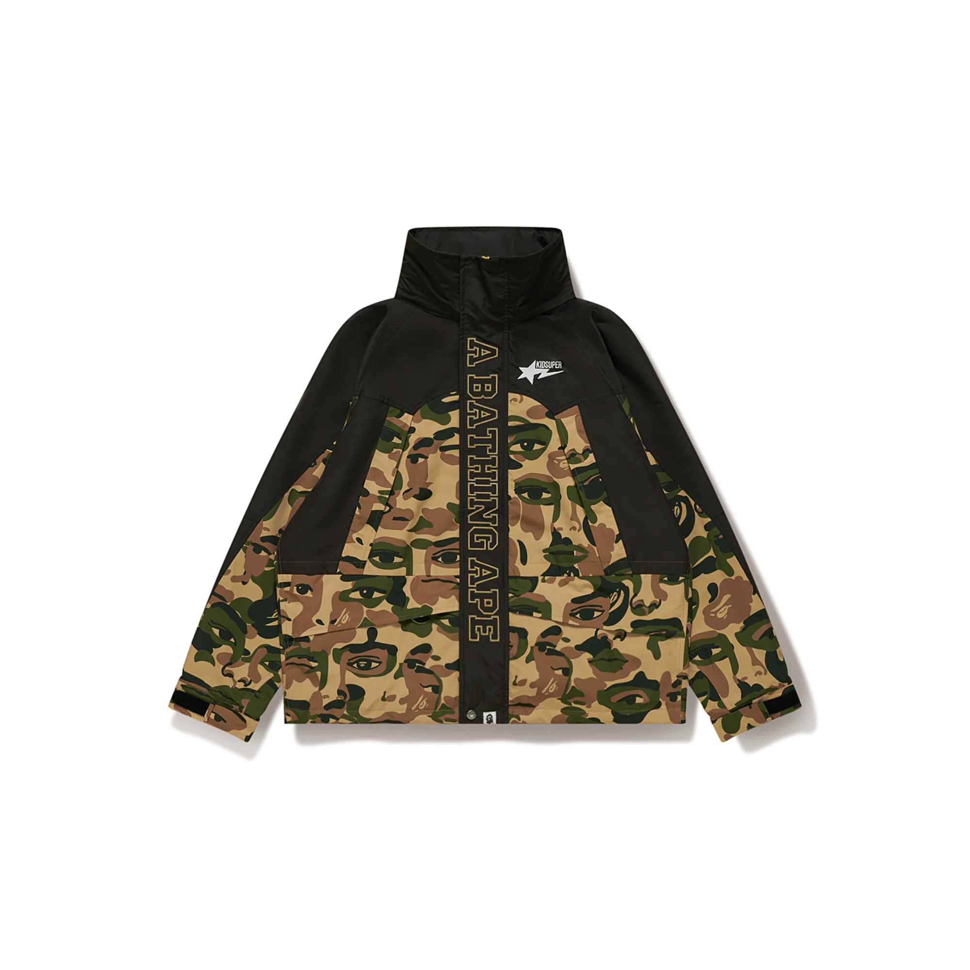 BAPE X KIDSUPER CAMO LIGHT SNOWBOARD JACKET [GREEN] - Image 6