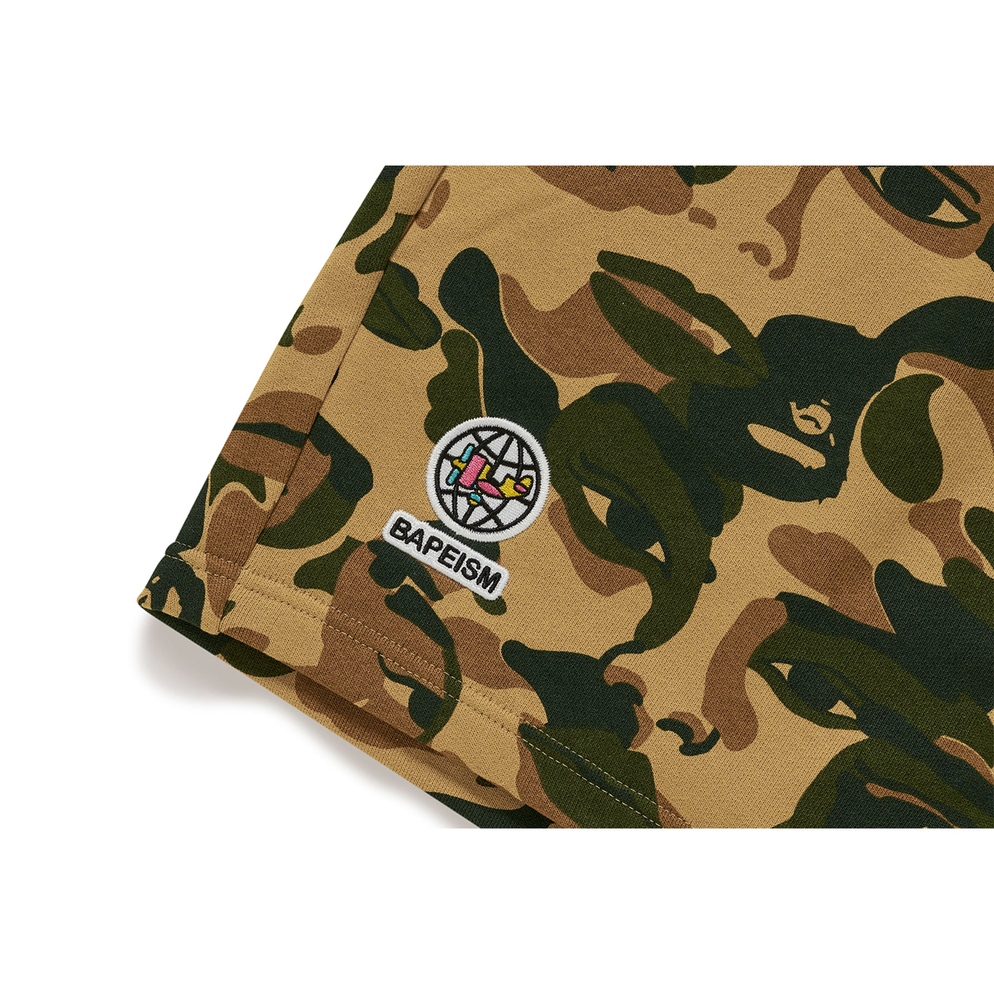 BAPE X KIDSUPER CAMO SWEAT SHORTS [GREEN] - Image 3