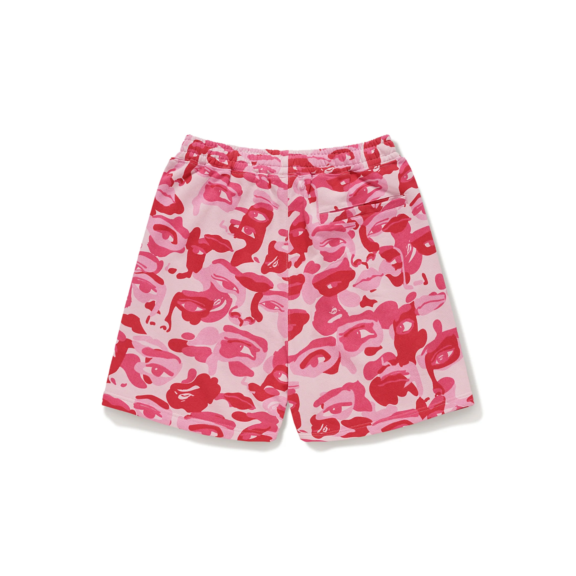 BAPE X KIDSUPER CAMO SWEAT SHORTS [PINK] - Image 4