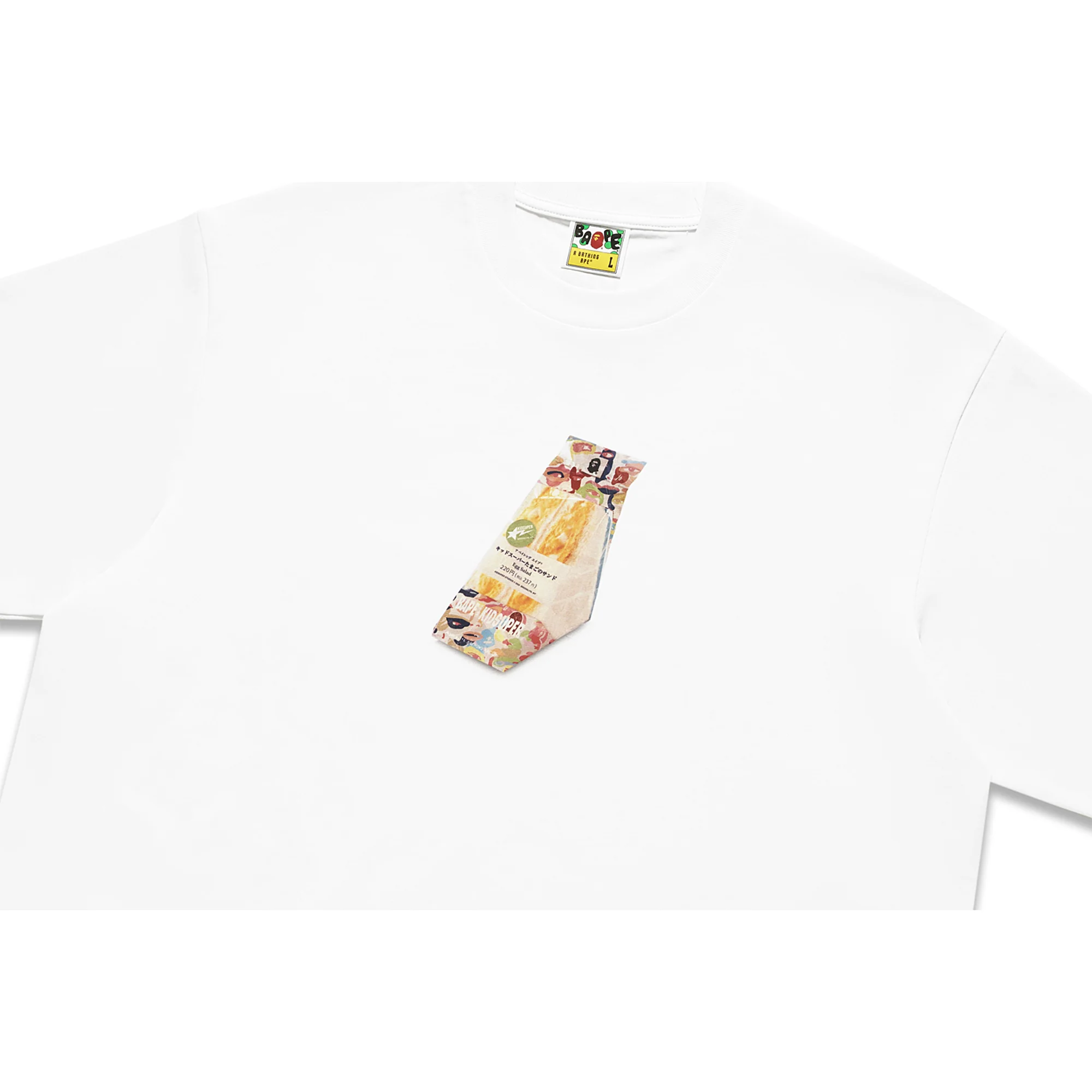 BAPE X KIDSUPER EGG SANDWICH TEE [WHITE] - Image 2