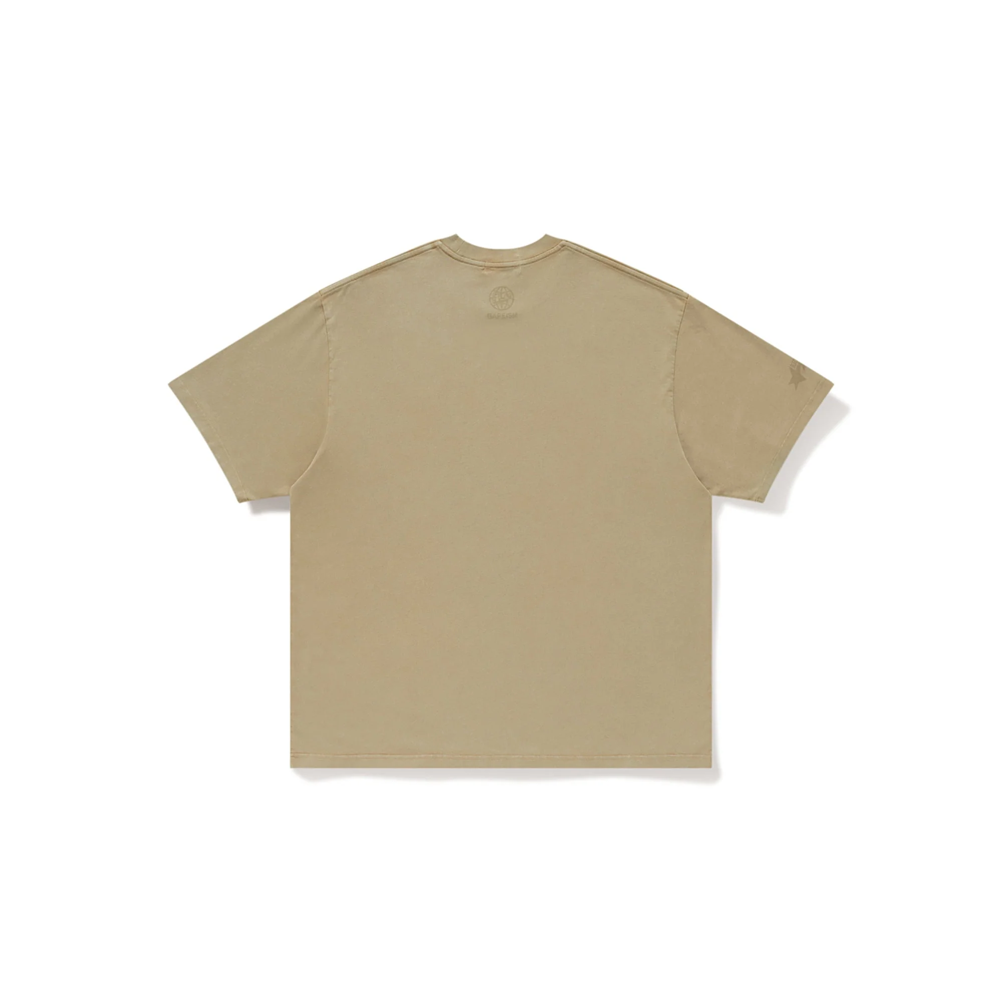 BAPE X KIDSUPER GARMENT DYE COLLEGE LOGO TEE [BEIGE] - Image 2