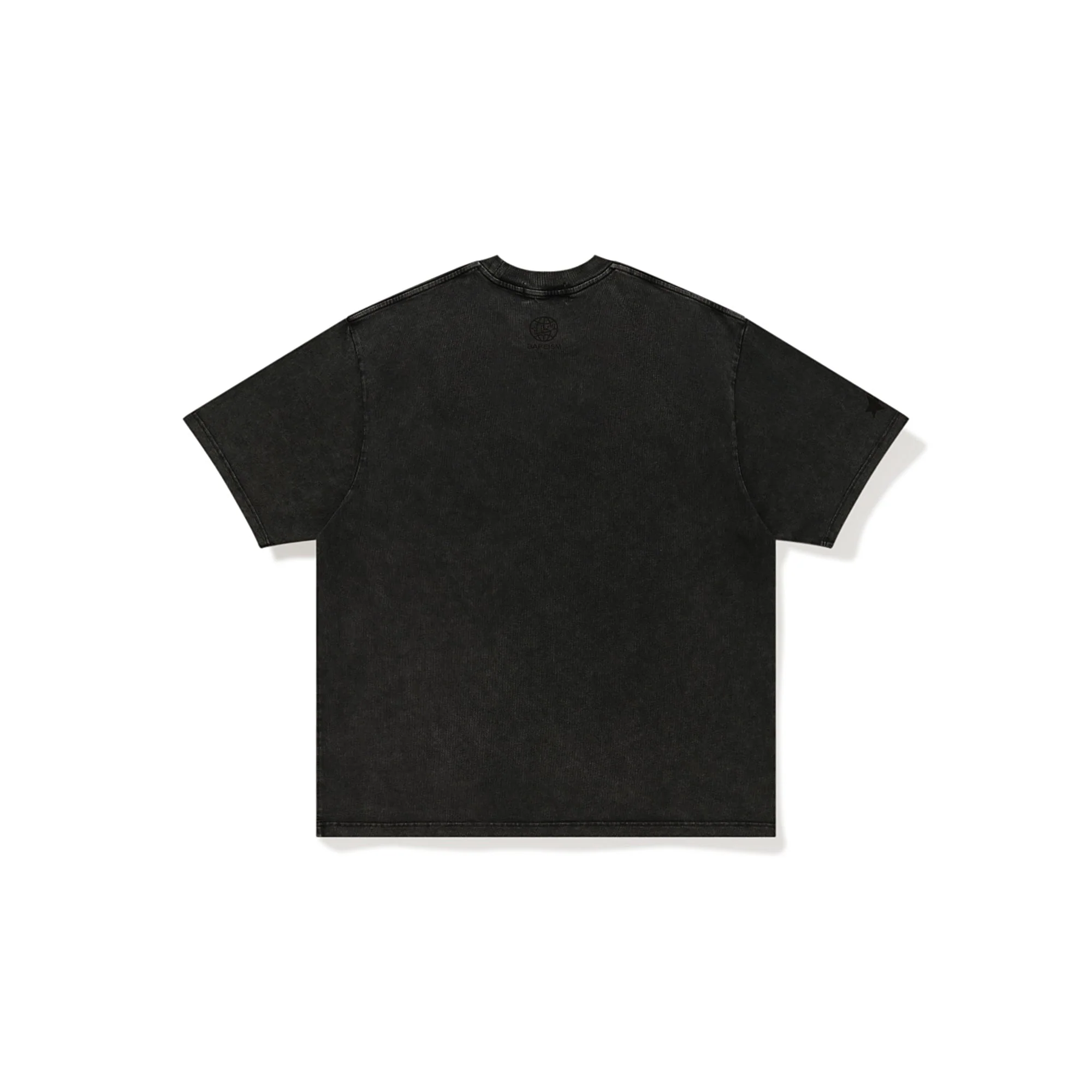 BAPE X KIDSUPER GARMENT DYE COLLEGE LOGO TEE  [BLACK] - Image 2