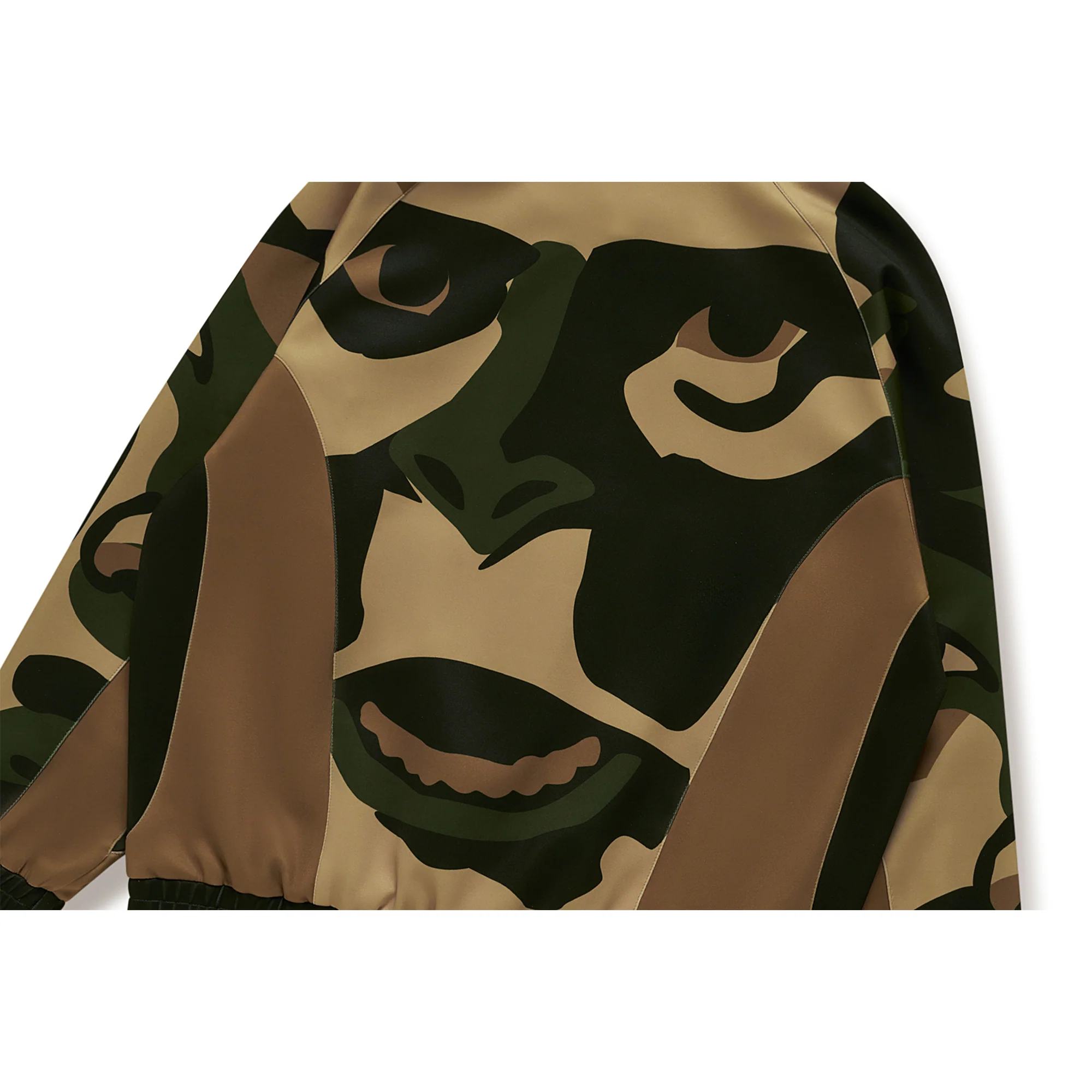 BAPE X KIDSUPER PATCHWORK TRACK JACKET [GREEN] - Image 2