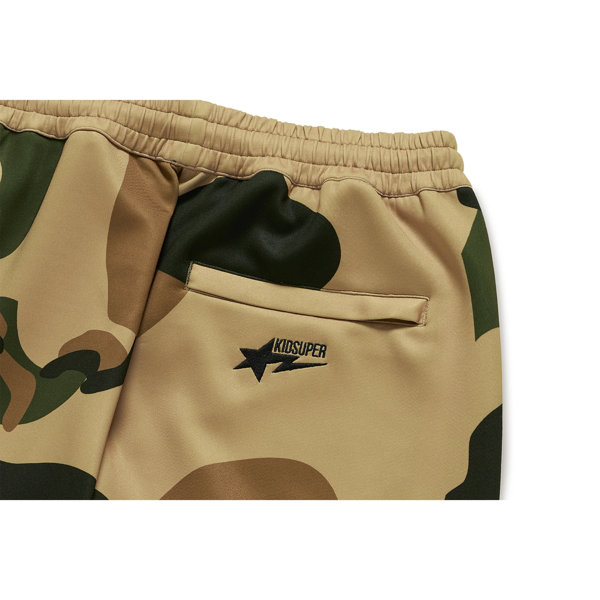 BAPE X KIDSUPER PATCHWORK TRACKPANTS [GREEN] - Image 2