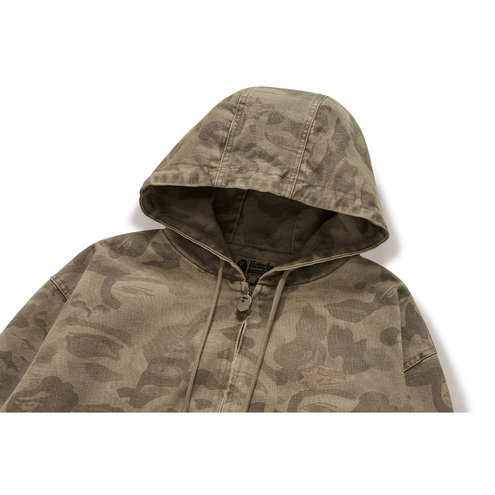 BAPE X KIDSUPER SOLID CAMO JACQUARD JACKET [BEIGE] - Image 3