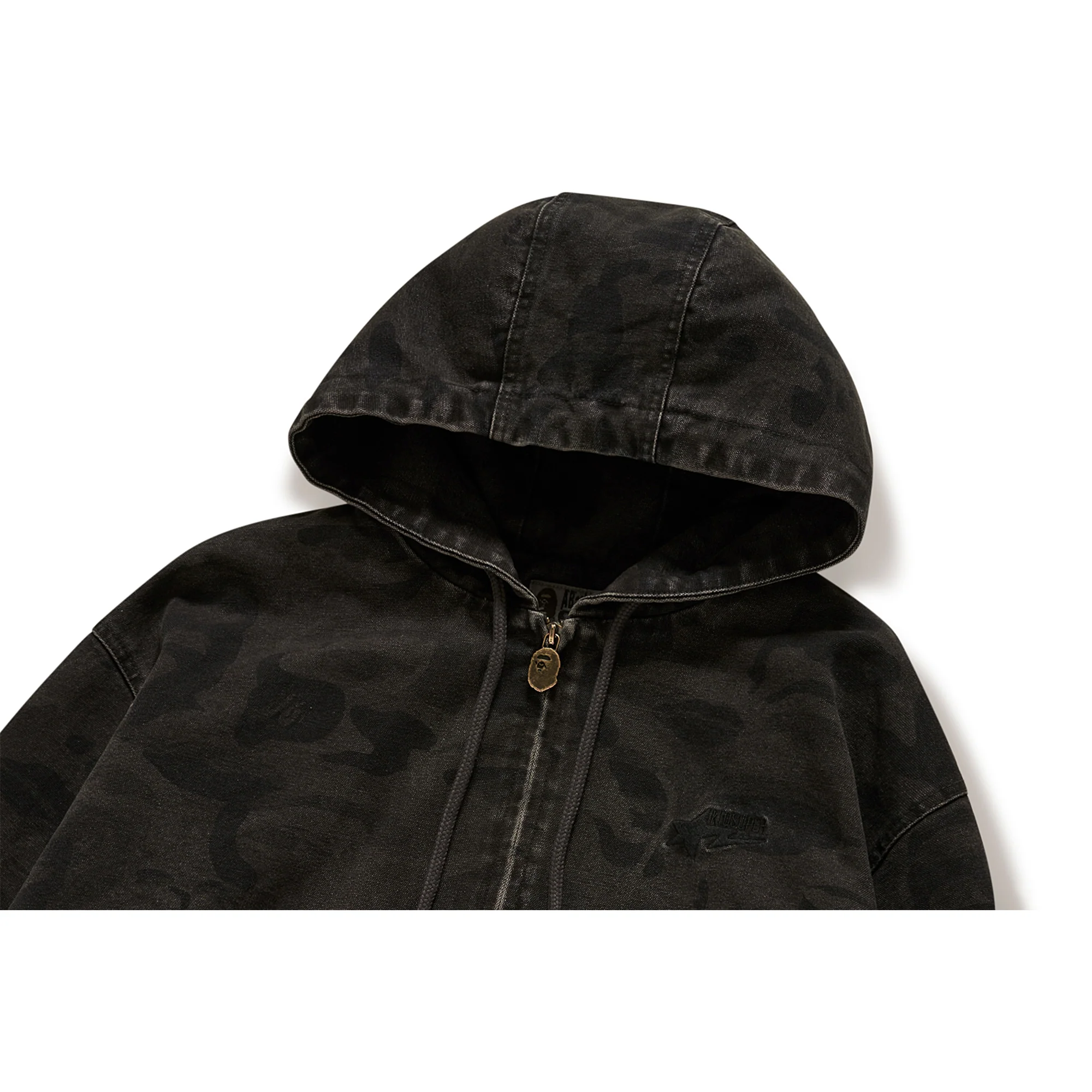 BAPE X KIDSUPER SOLID CAMO JACQUARD JACKET [BLACK] - Image 3