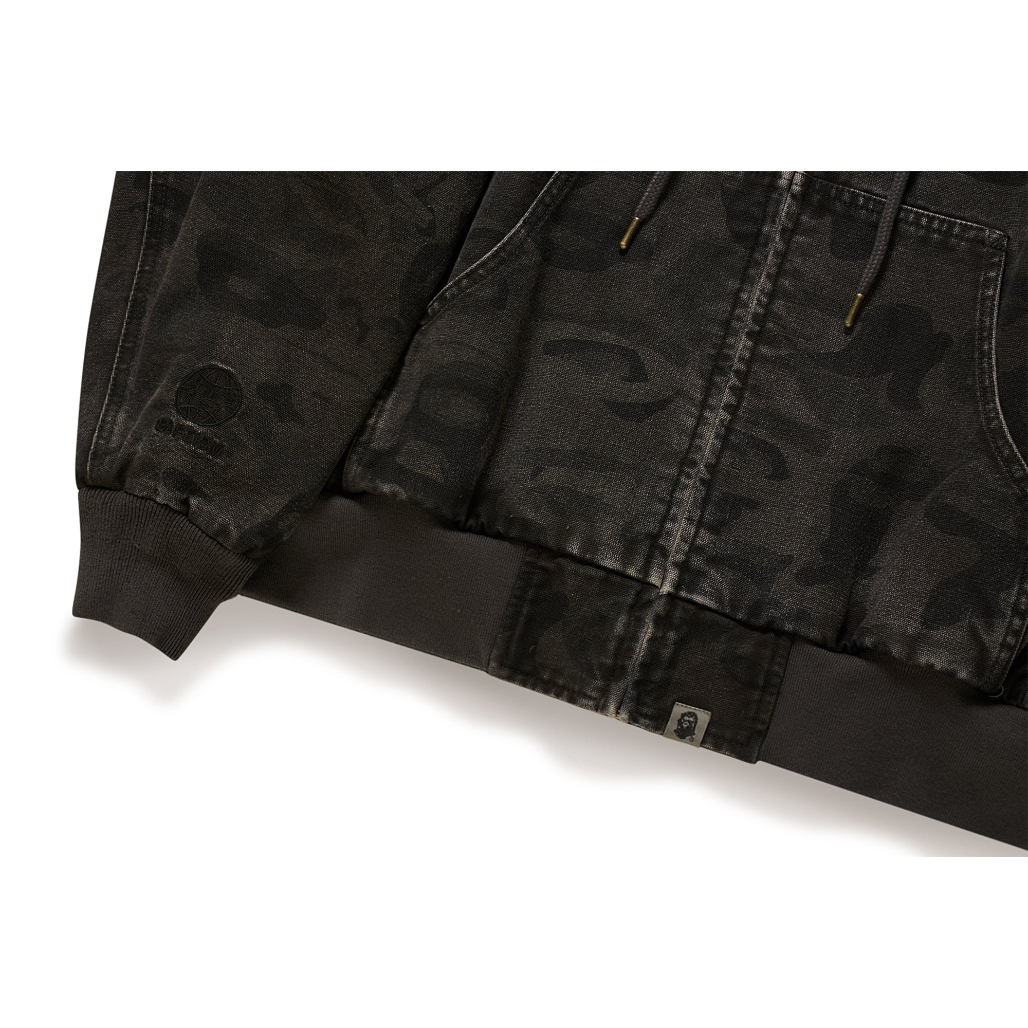 BAPE X KIDSUPER SOLID CAMO JACQUARD JACKET [BLACK] - Image 4