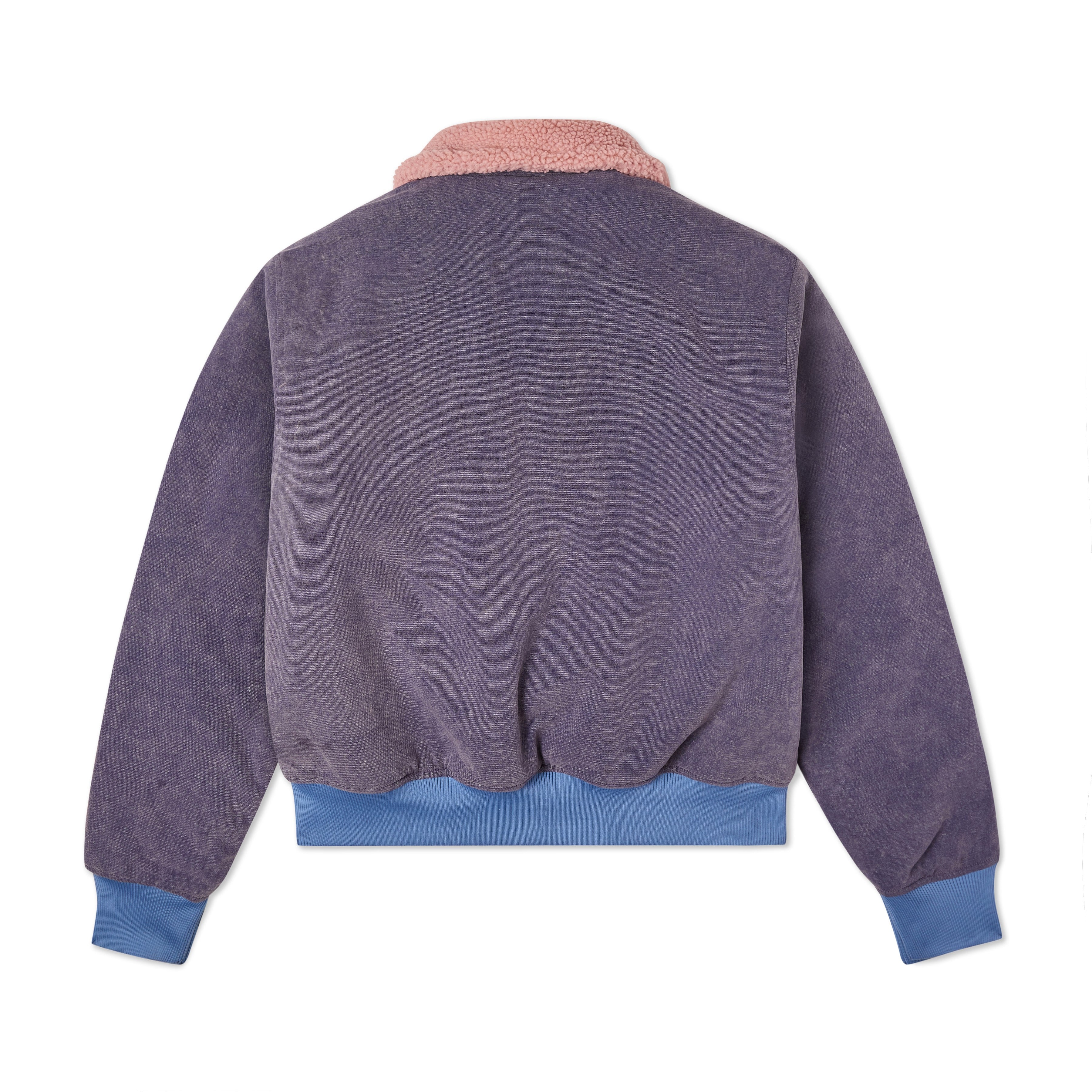 Beaded Face Canvas Bomber [Dark Purple] - Image 3