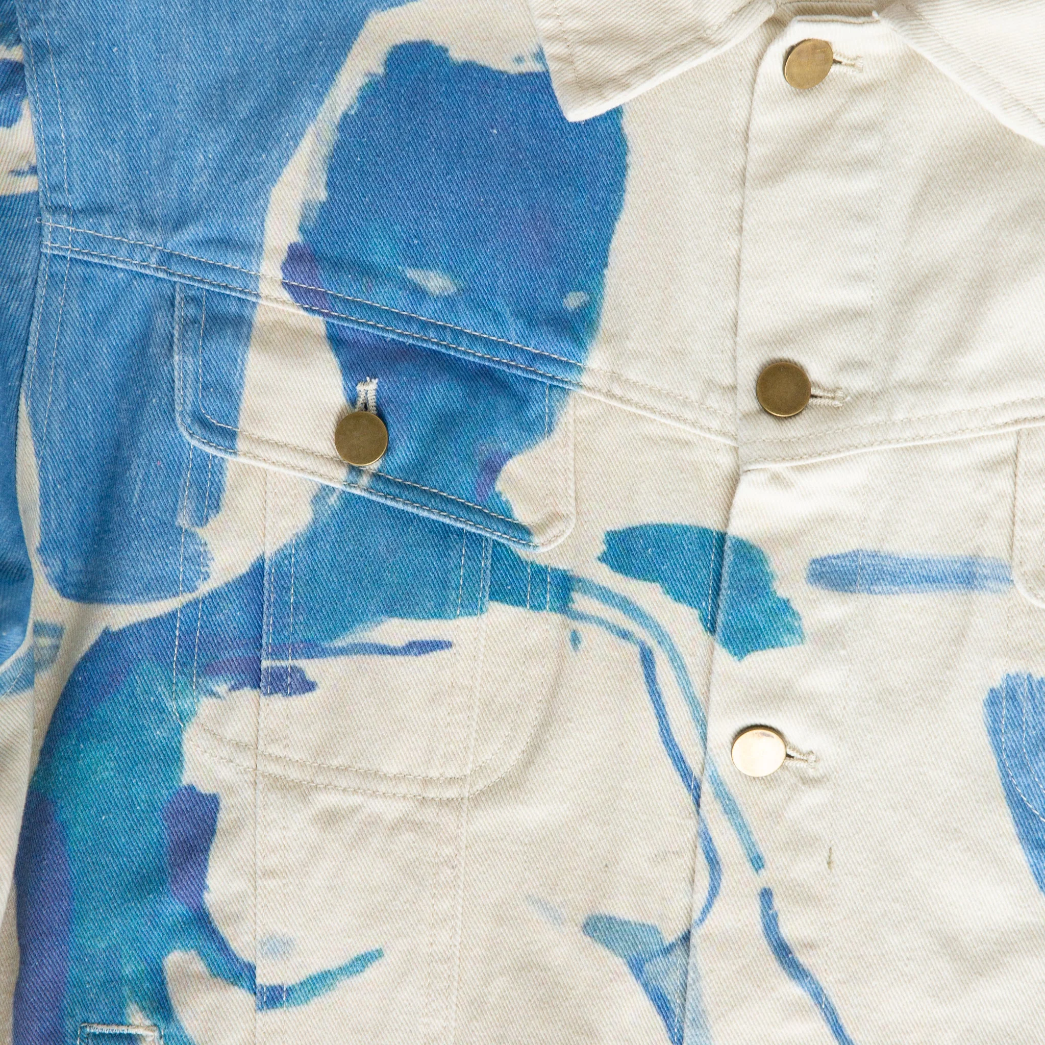 1989 BEDROOM PAINTING DENIM JACKET [CREAM] - Image 3