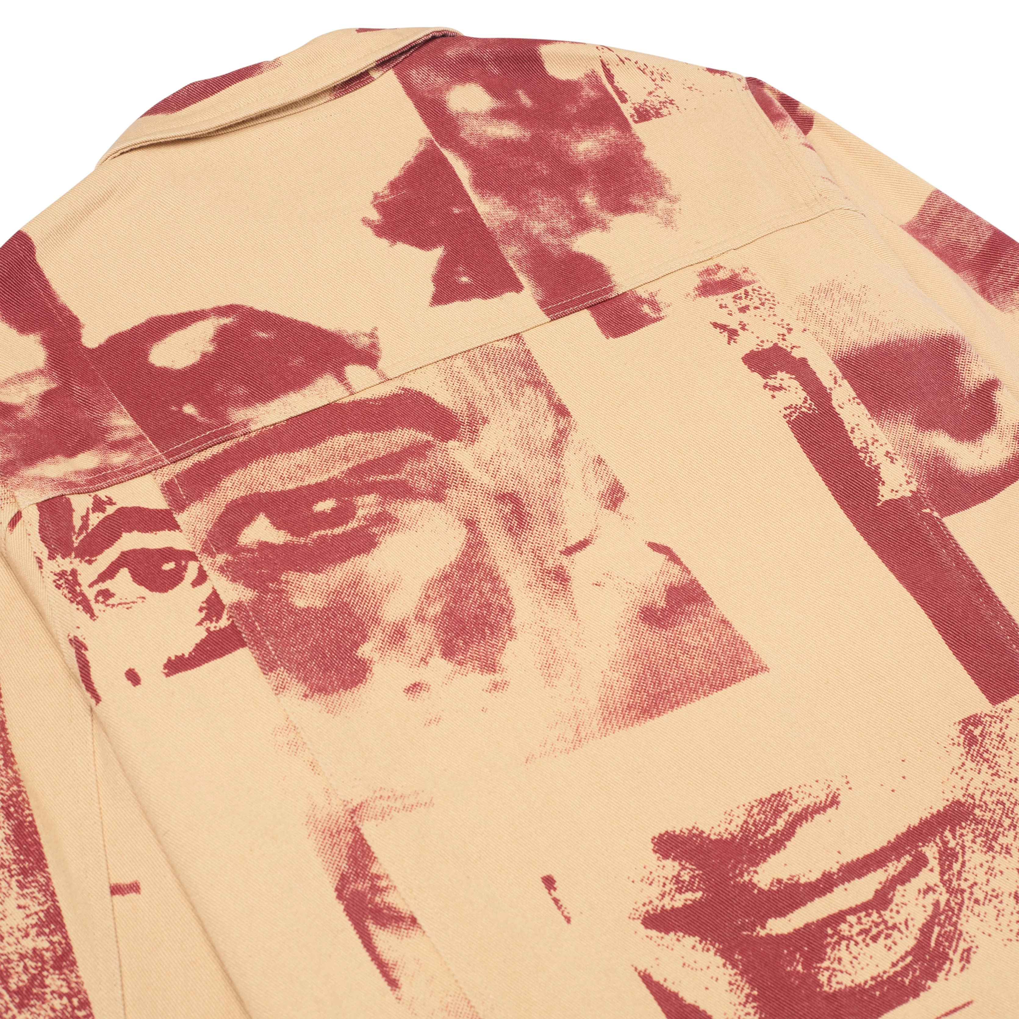 Collage Faces Denim Jacket [Cream] - Image 5