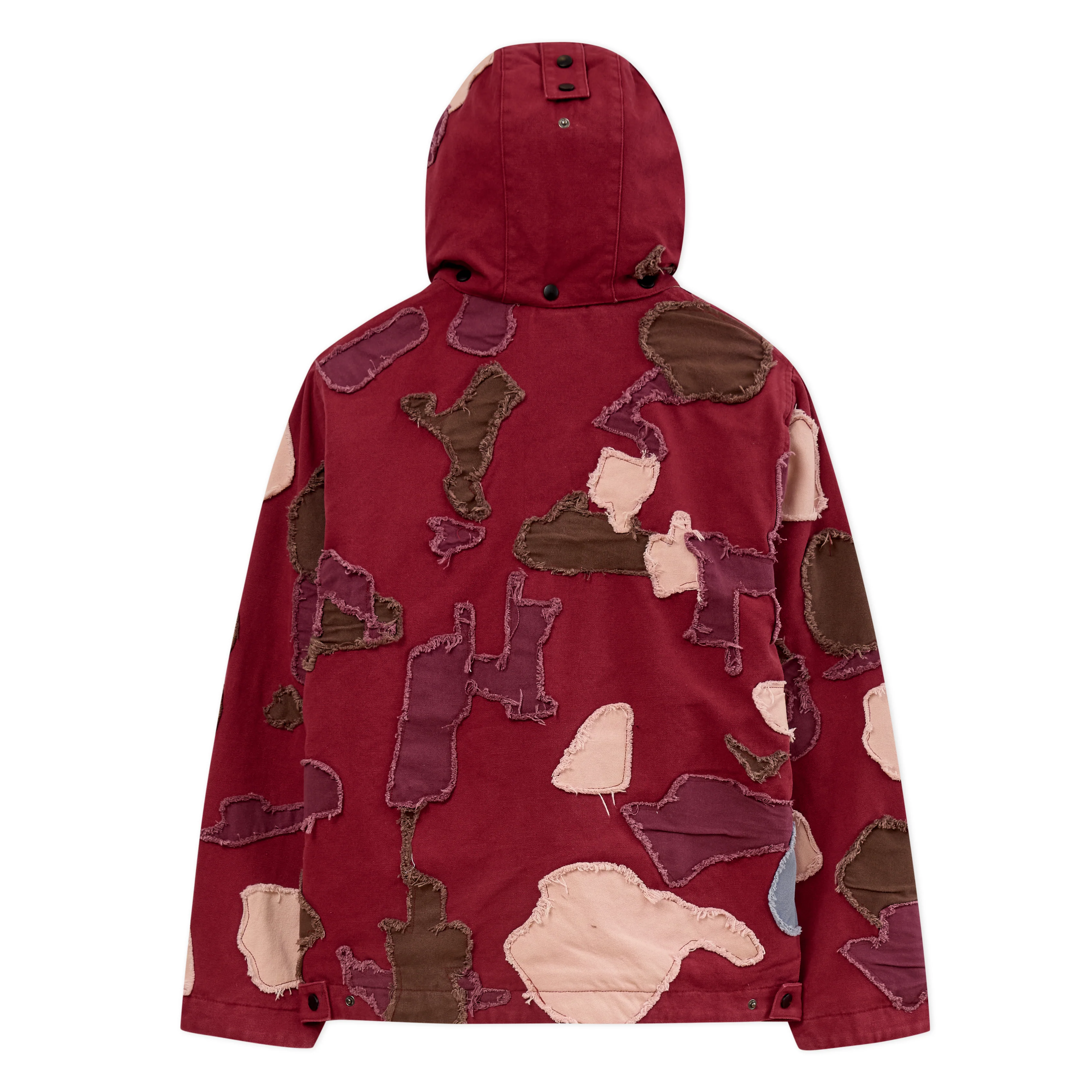 Collaged Man Puffer [Burgundy] - Image 3