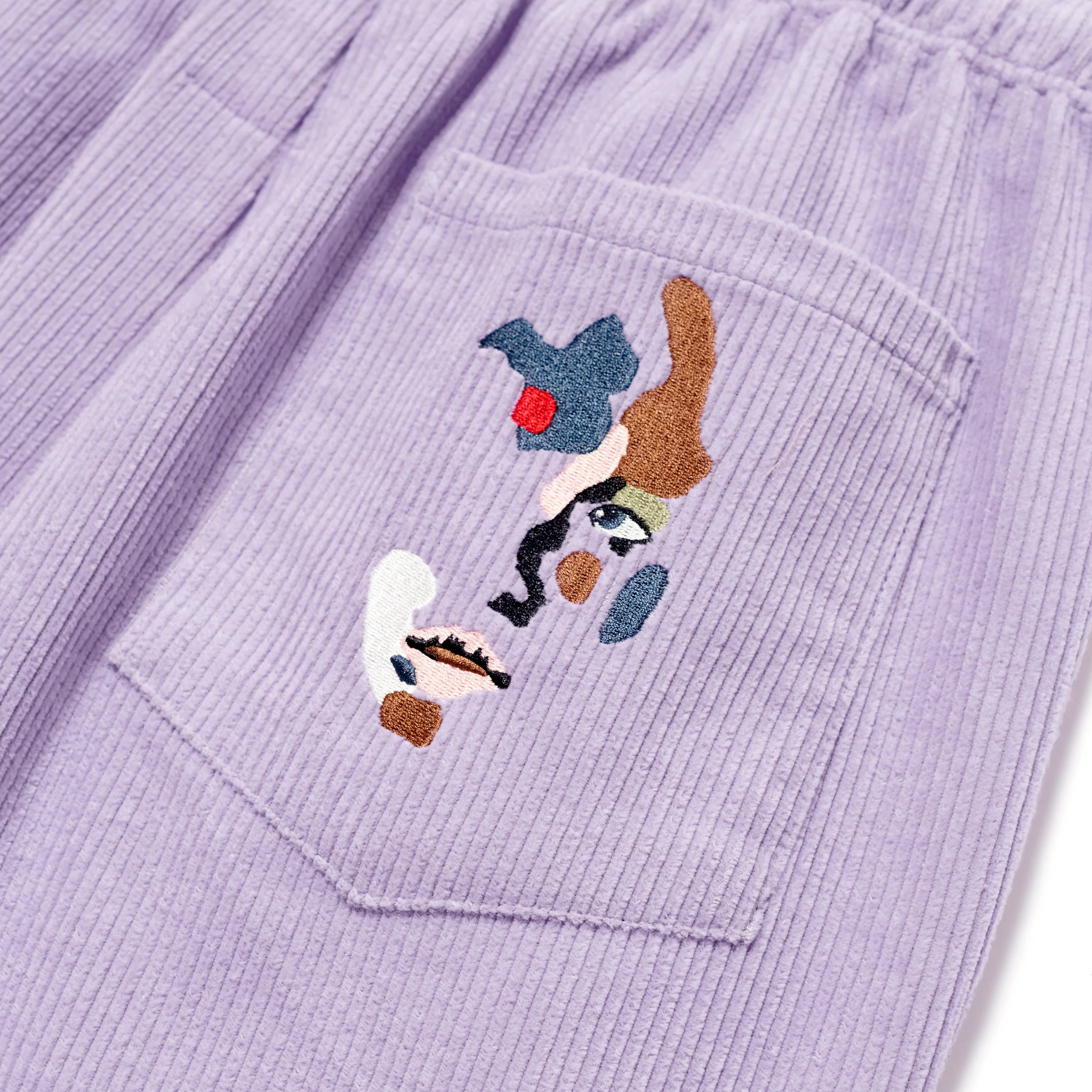 Corduroy Suit Shorts [Purple] - Image 3