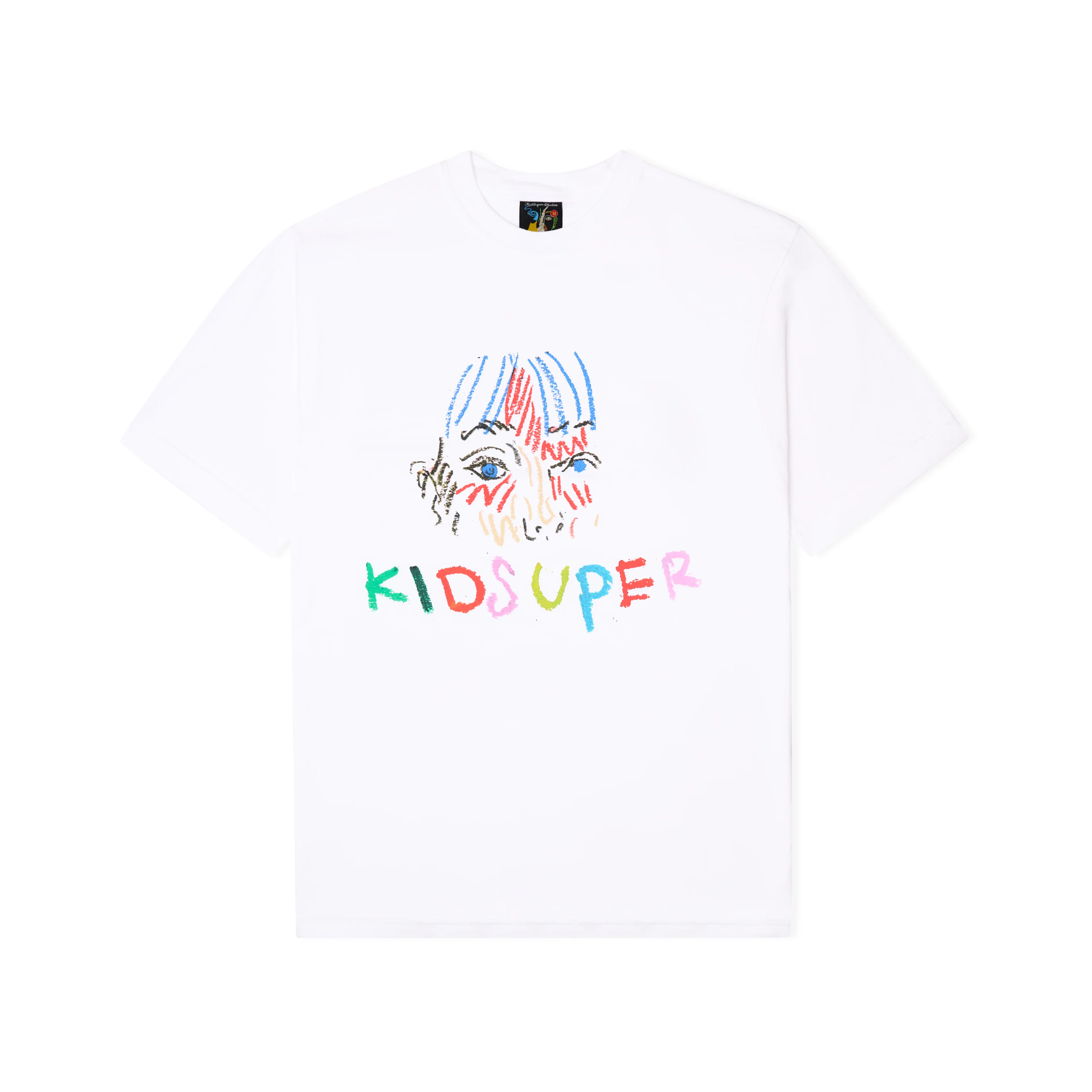 Crayon Face Tee [White]