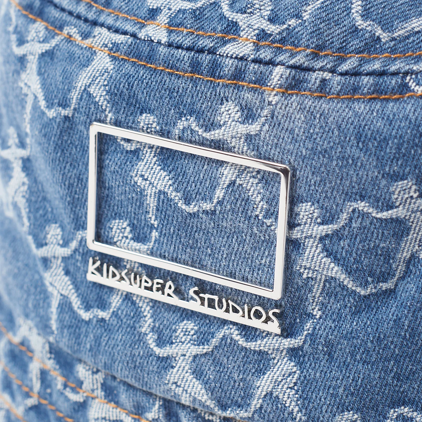 Dancing Ladies Jacquard Denim Bucket Hat - Image 2