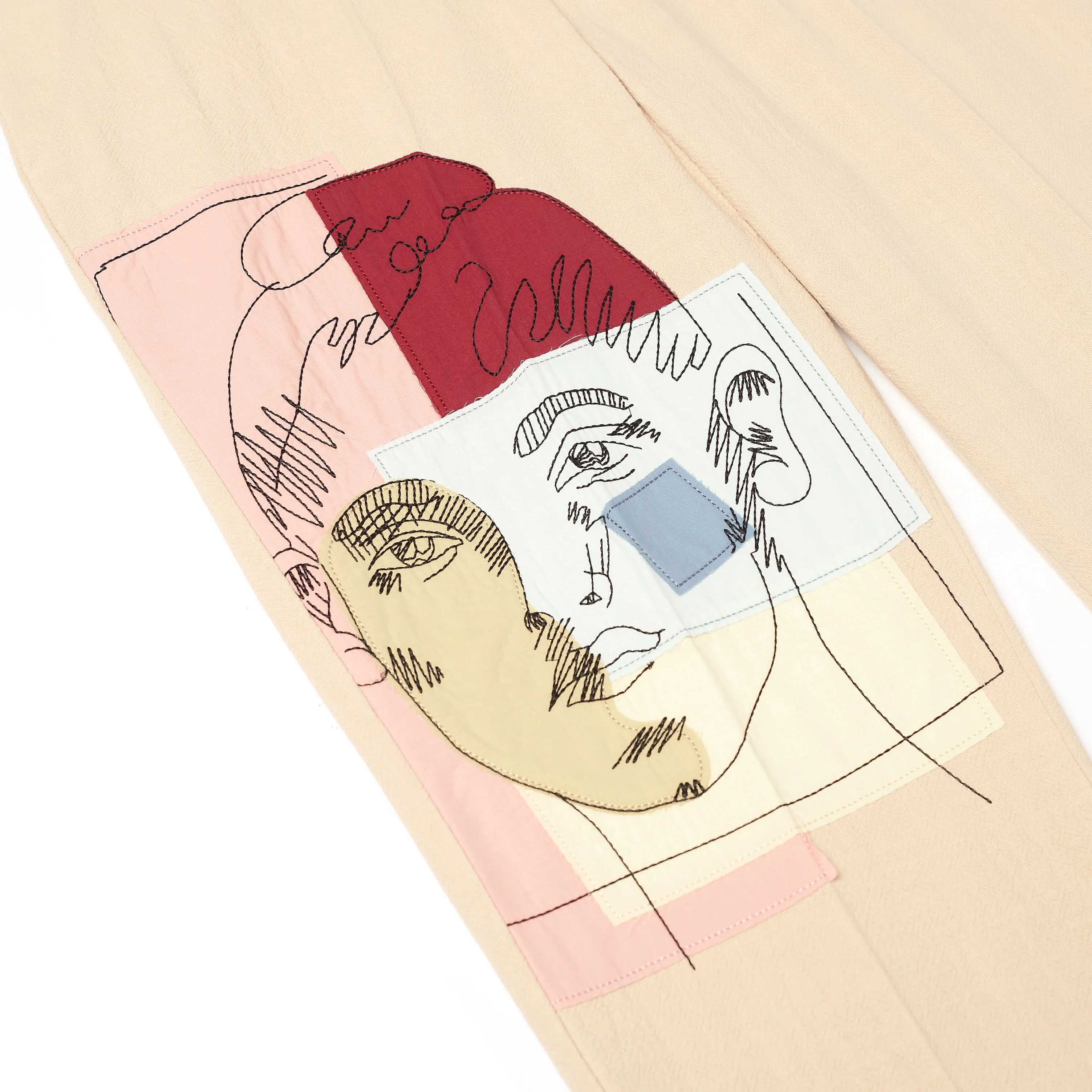 Doodle Portrait Suit Bottom [Cream] - Image 3