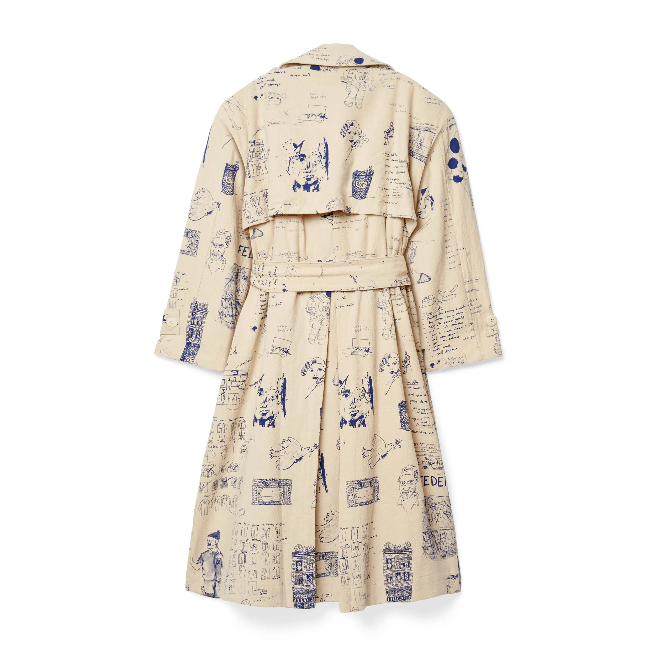 Doodles Topcoat [Tan] - Image 2