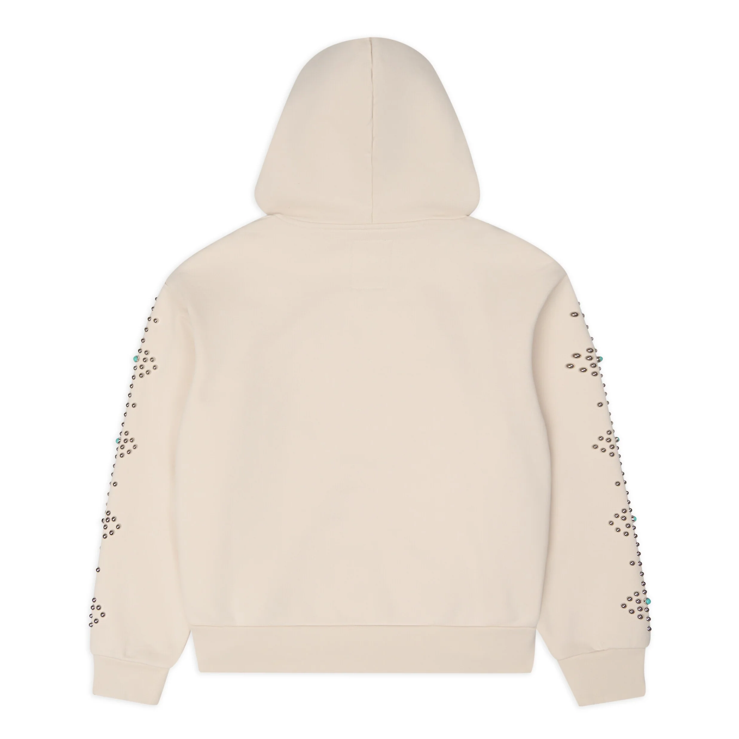 Dove & Eye Studded Hoodie [Vintage White] - Image 3