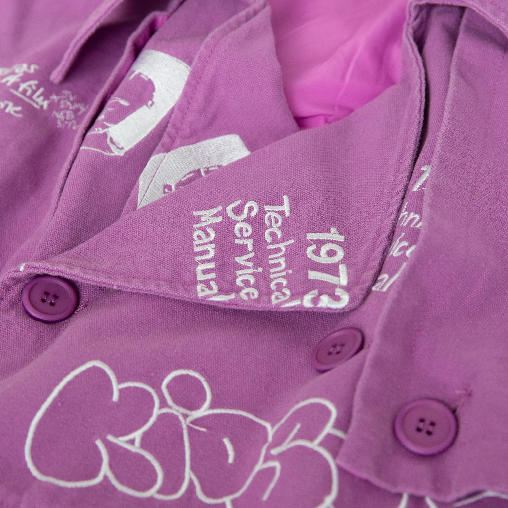 Embroidered Trench Coat [Plum] - Image 5