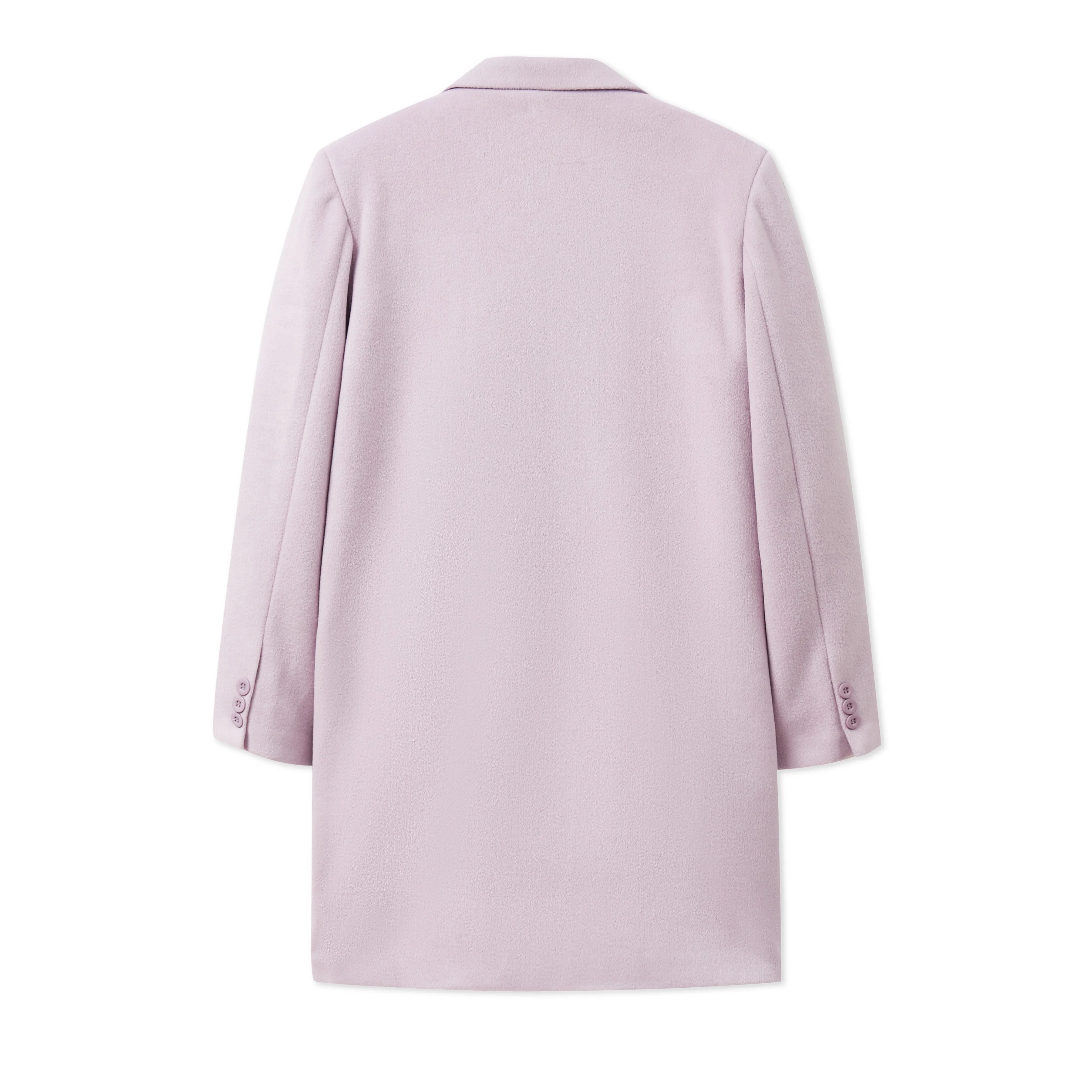 Embroidered Wool Longcoat [Lavender] - Image 3