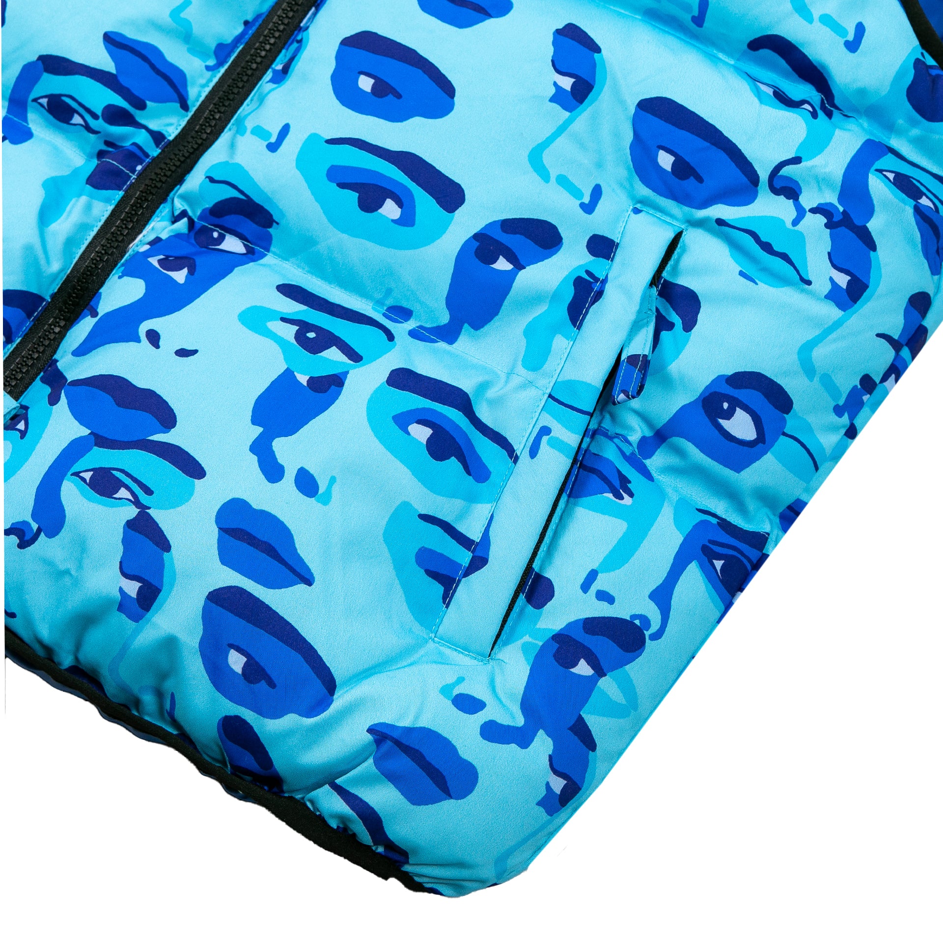 Face Camo Blue Puffer - Image 3