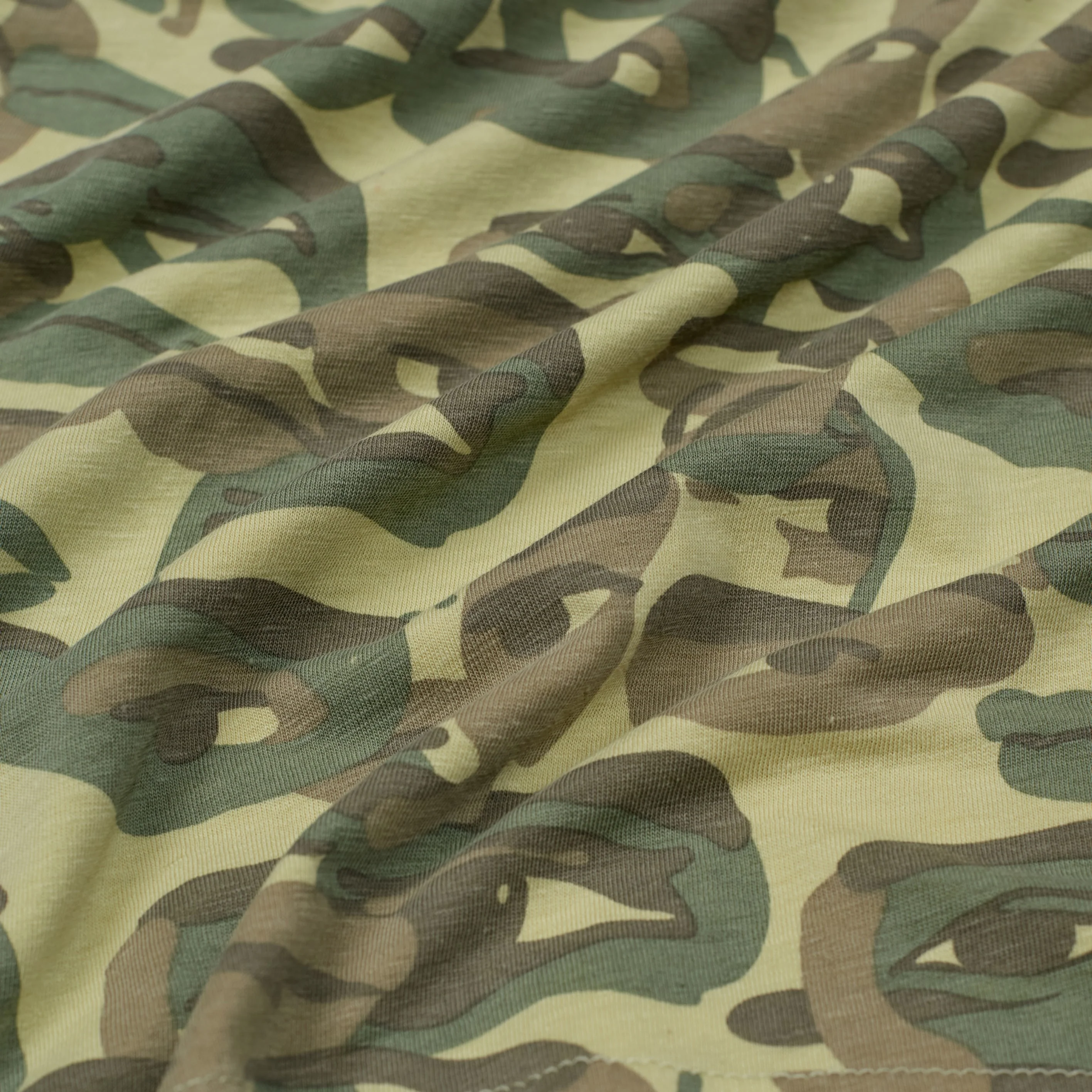 Face Camo Short Sleeve Shirt [Heavy Wash / Blue Rib] - Image 3