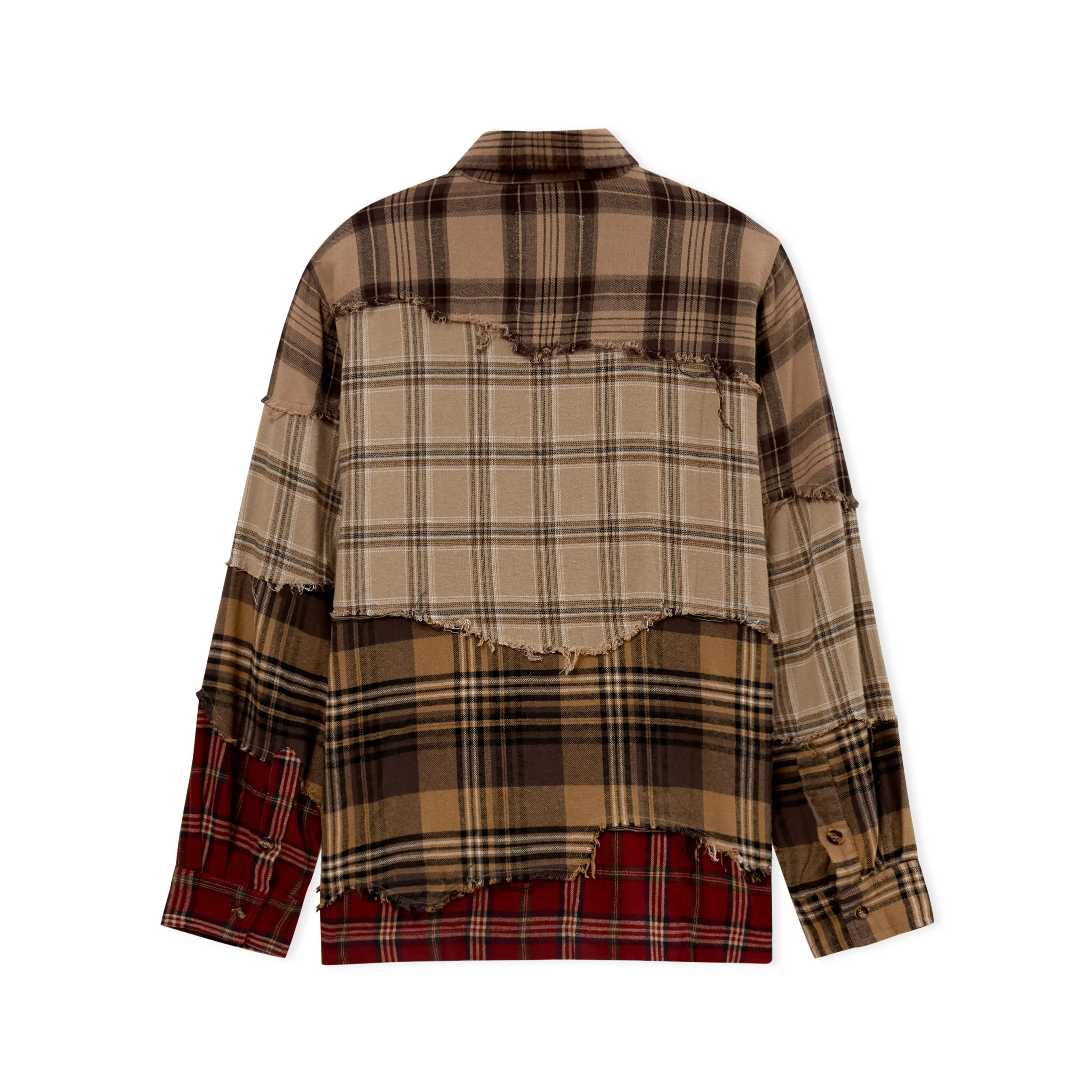 Face Patchwork Flannel [Red] - Image 2