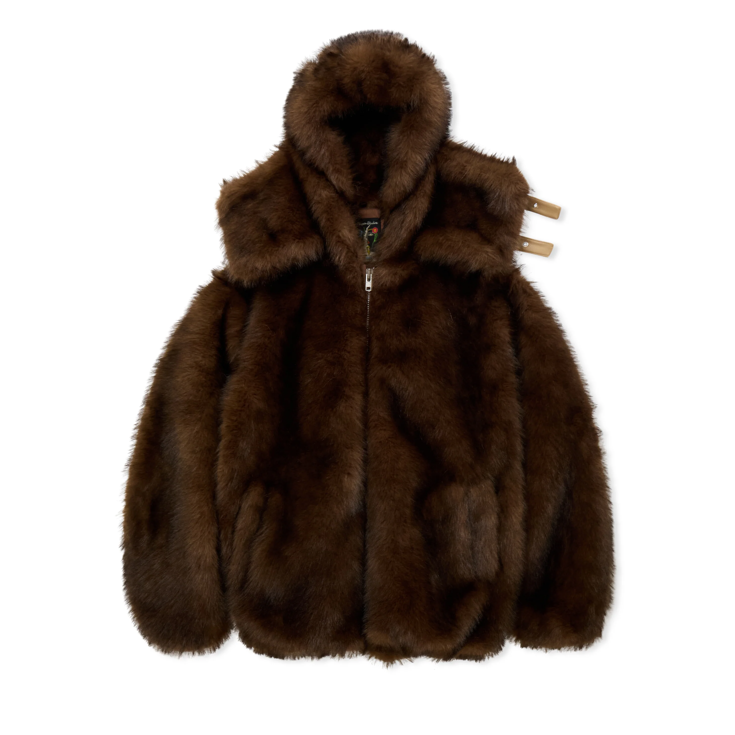 Fur Hoodie [Brown] - Image 2