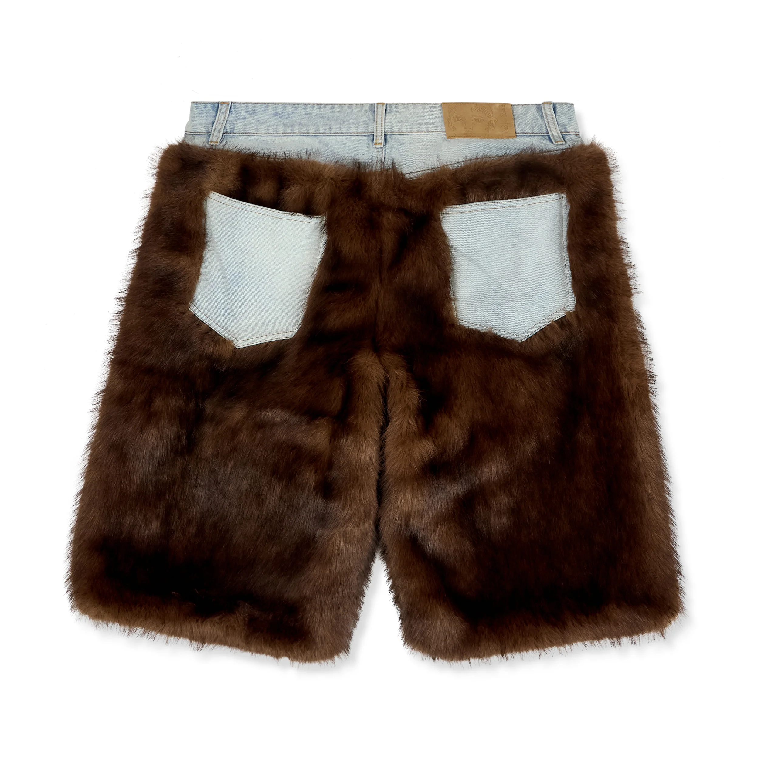 Fur Shorts [Brown] - Image 2