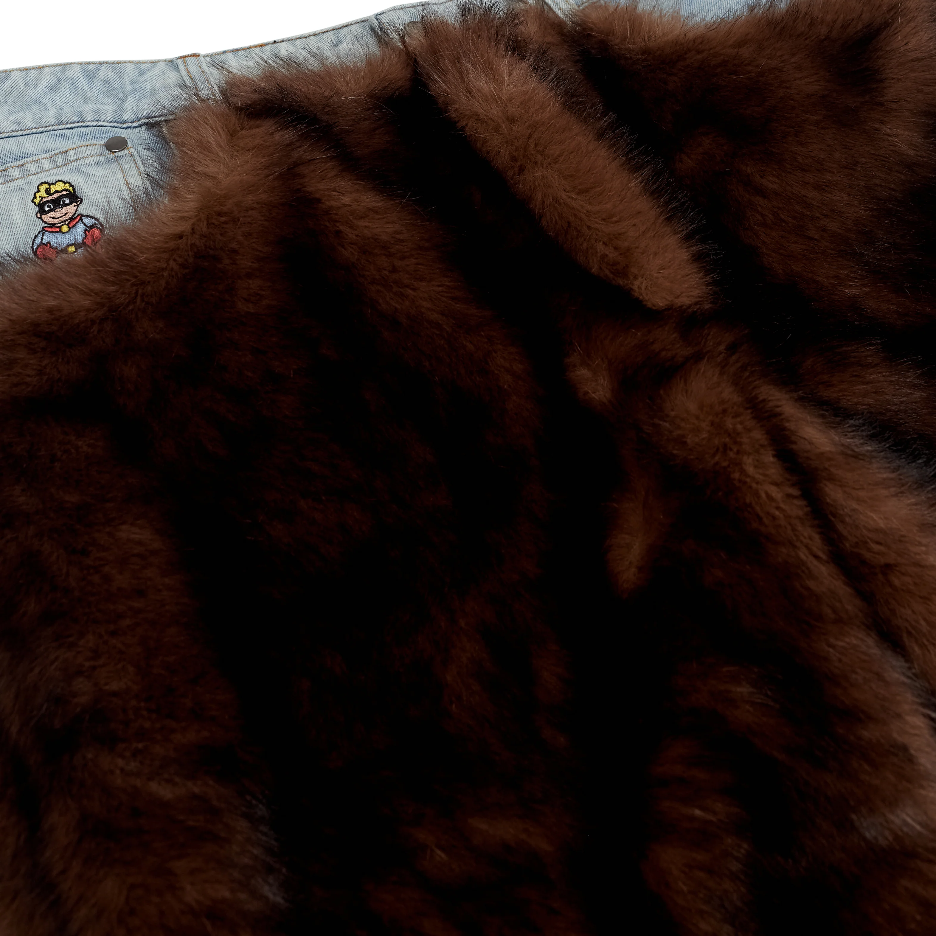 Fur Shorts [Brown] - Image 3