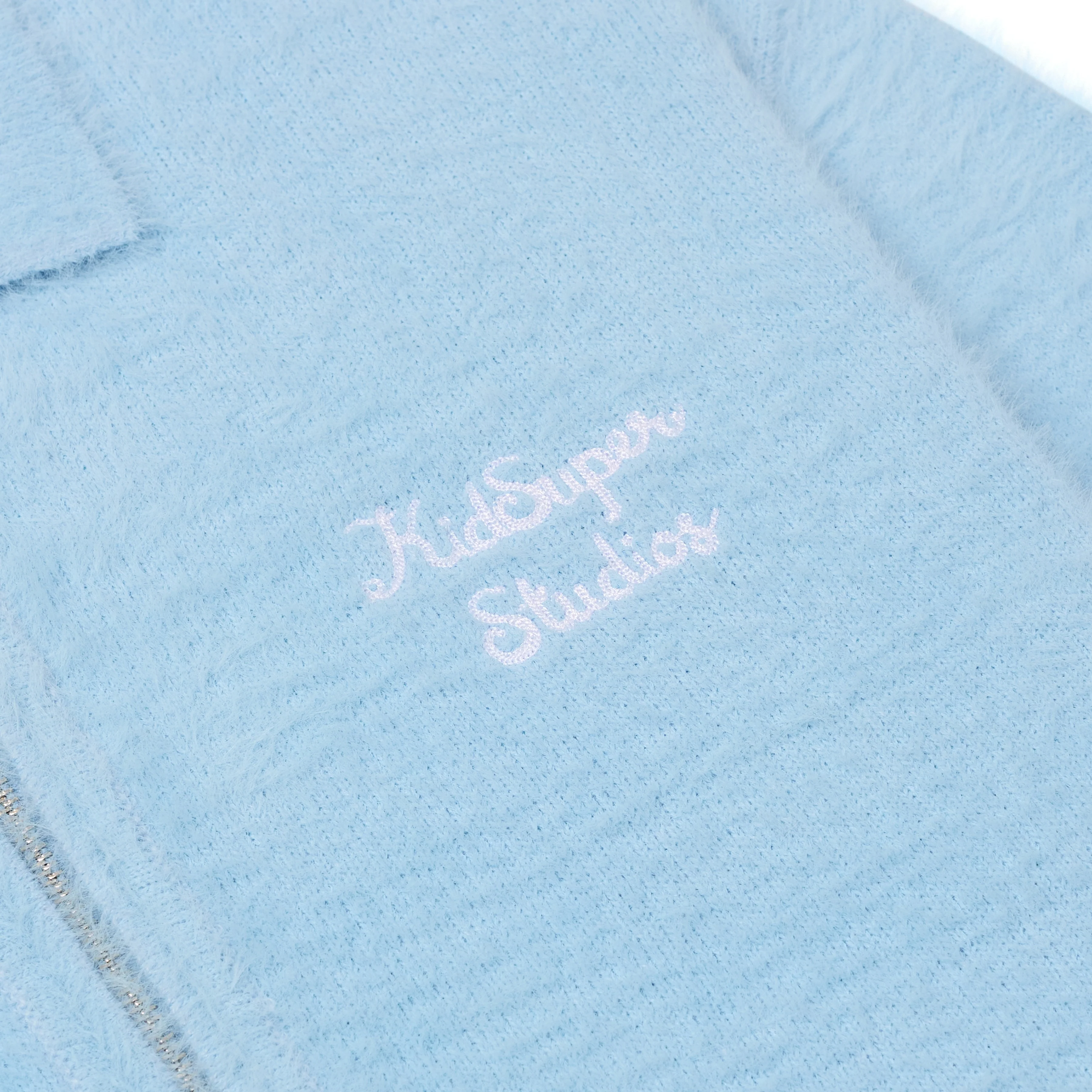 Fuzzy Zip Up [Baby Blue] - Image 2