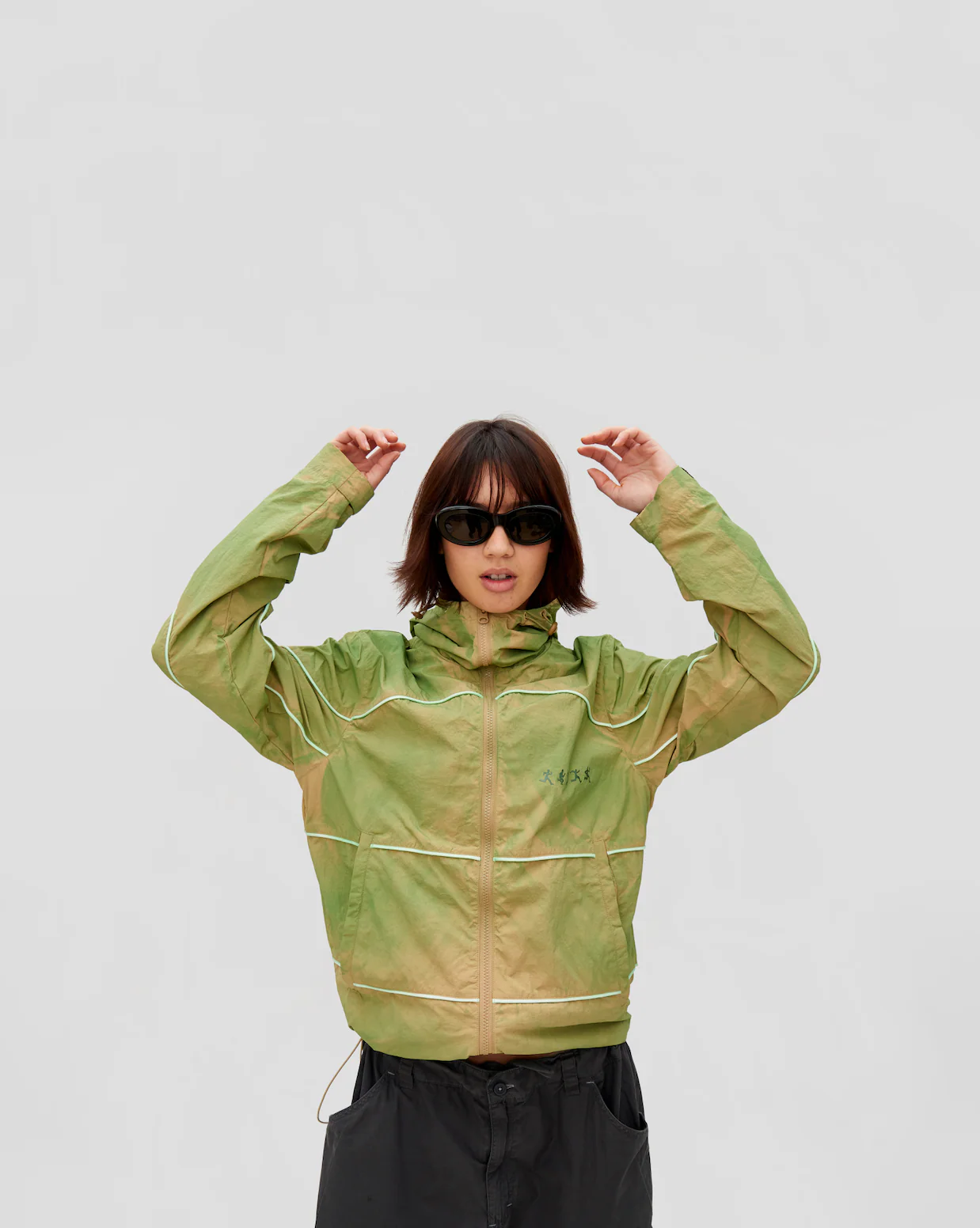Gradient Nylon Tech Jacket [Green] - Image 3