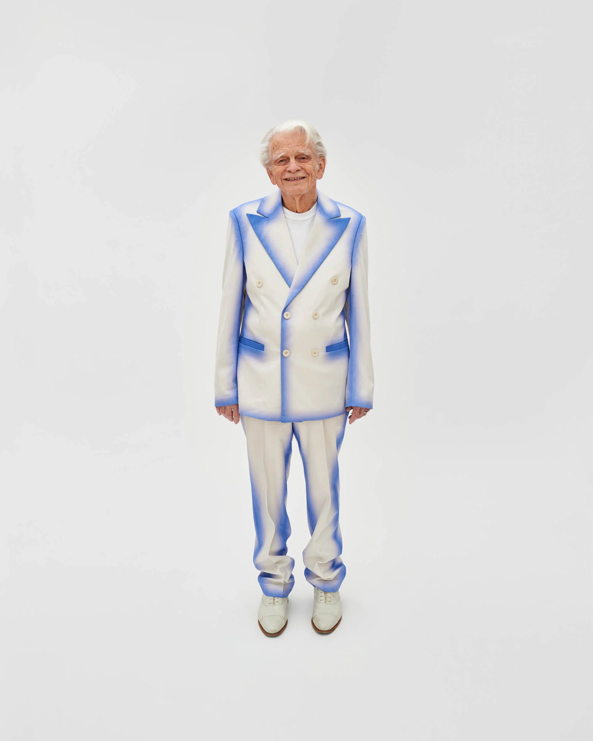 Gradient Suit Top [White] - Image 3