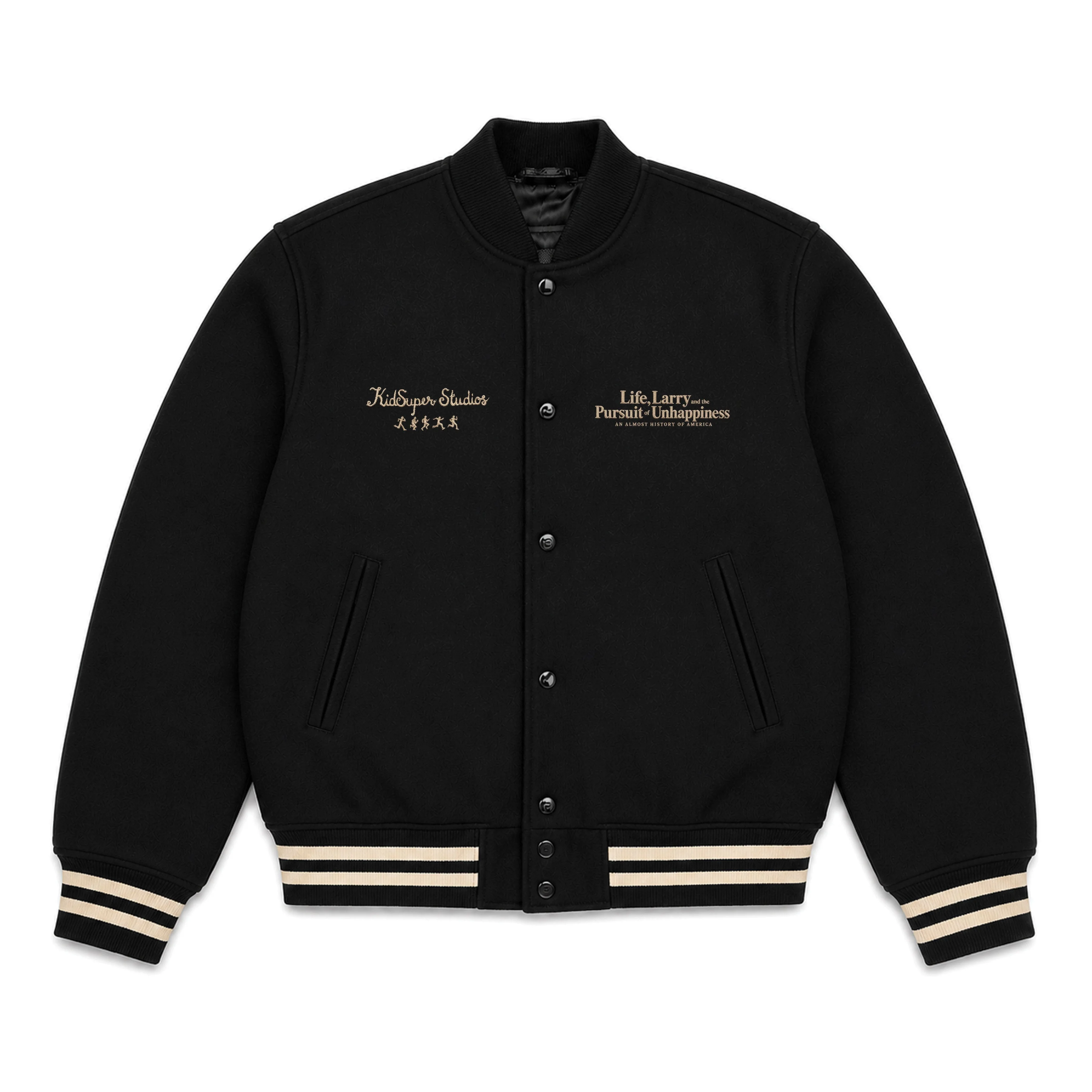 HBOⓇ Original’s LIFE, LARRY & THE PURSUIT OF UNHAPPINESS x KIDSUPER LETTERMAN JACKET [PREORDER]