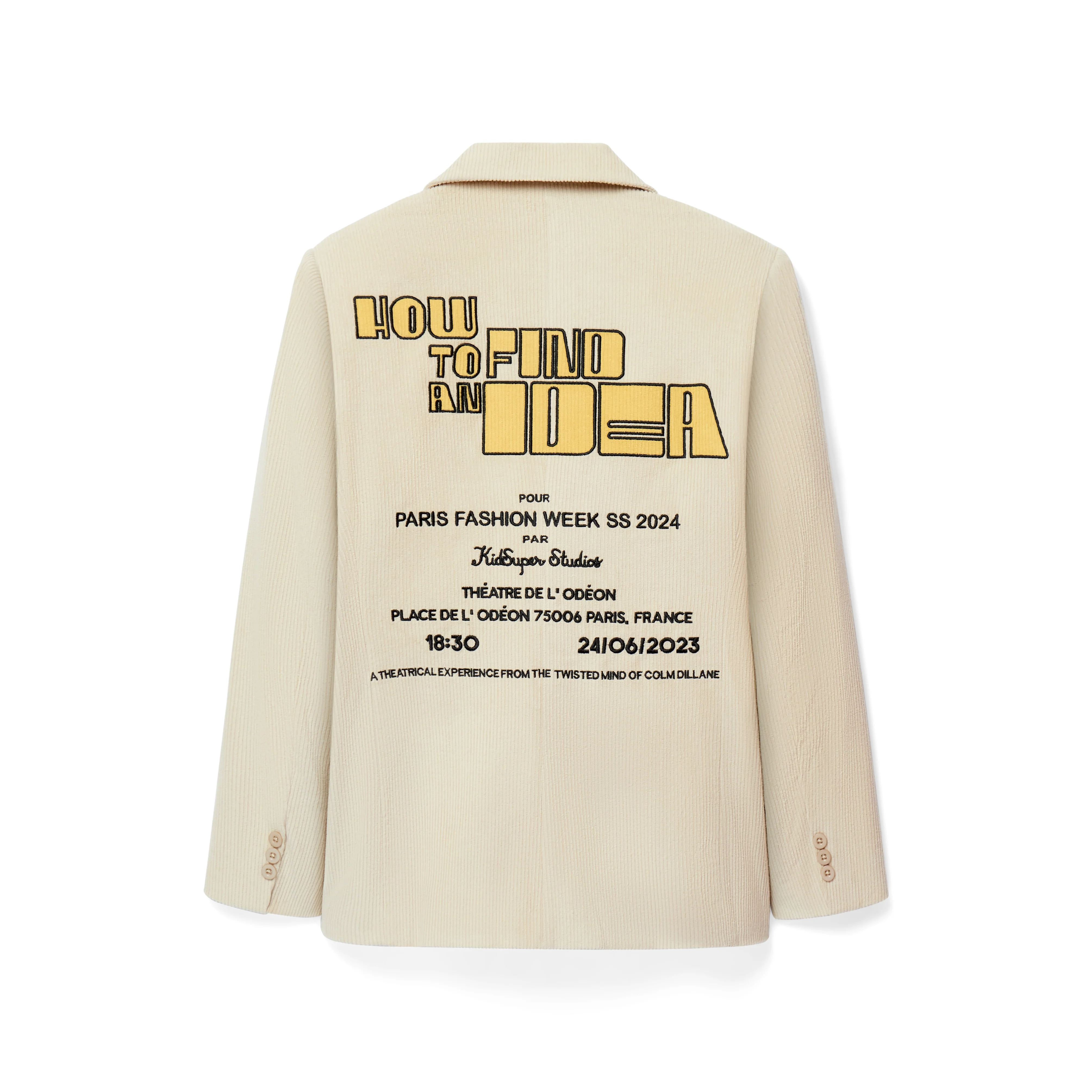 How to Find an Idea Poster Suit Top [Beige] - Image 2
