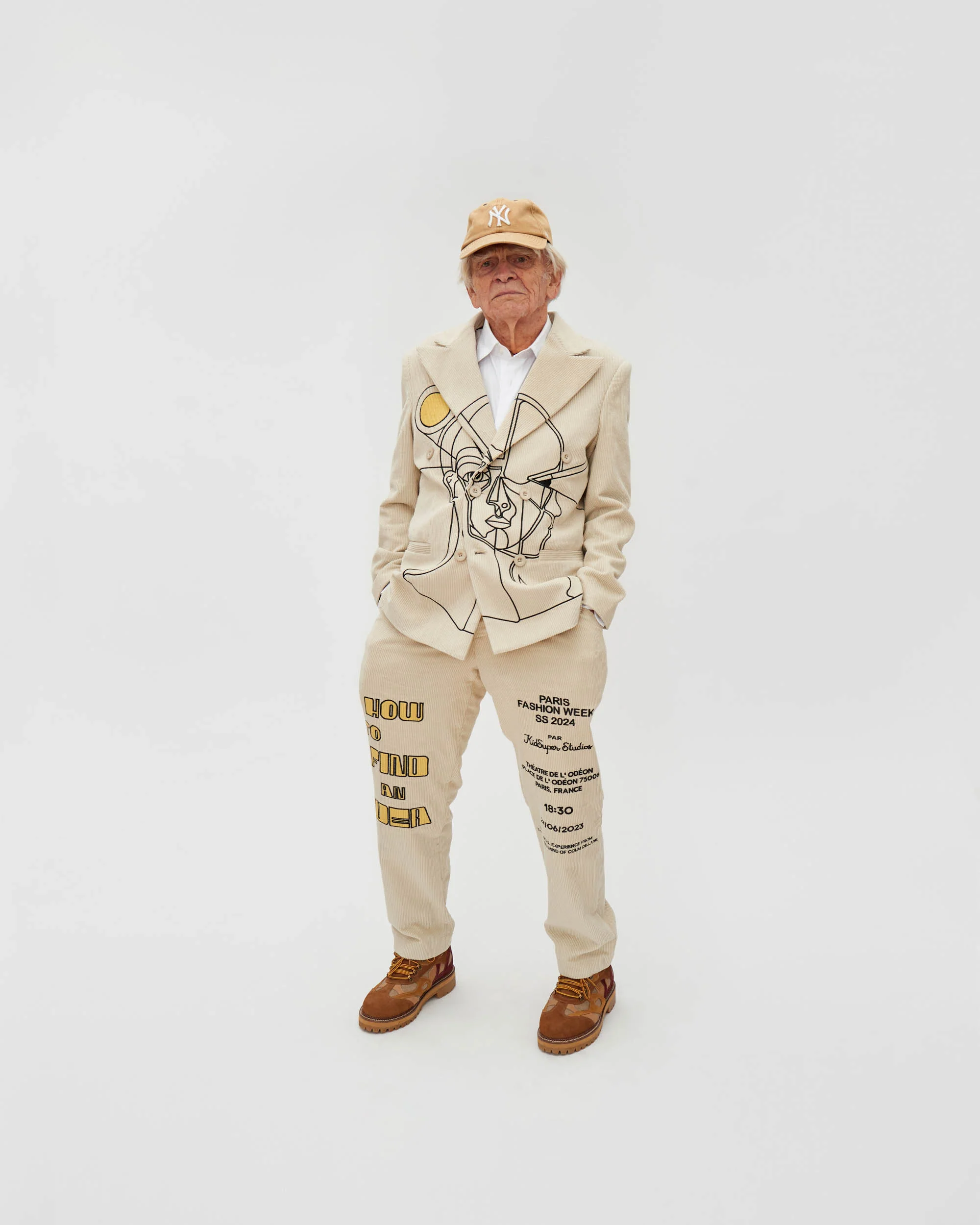 How to Find an Idea Poster Suit Top [Beige] - Image 4