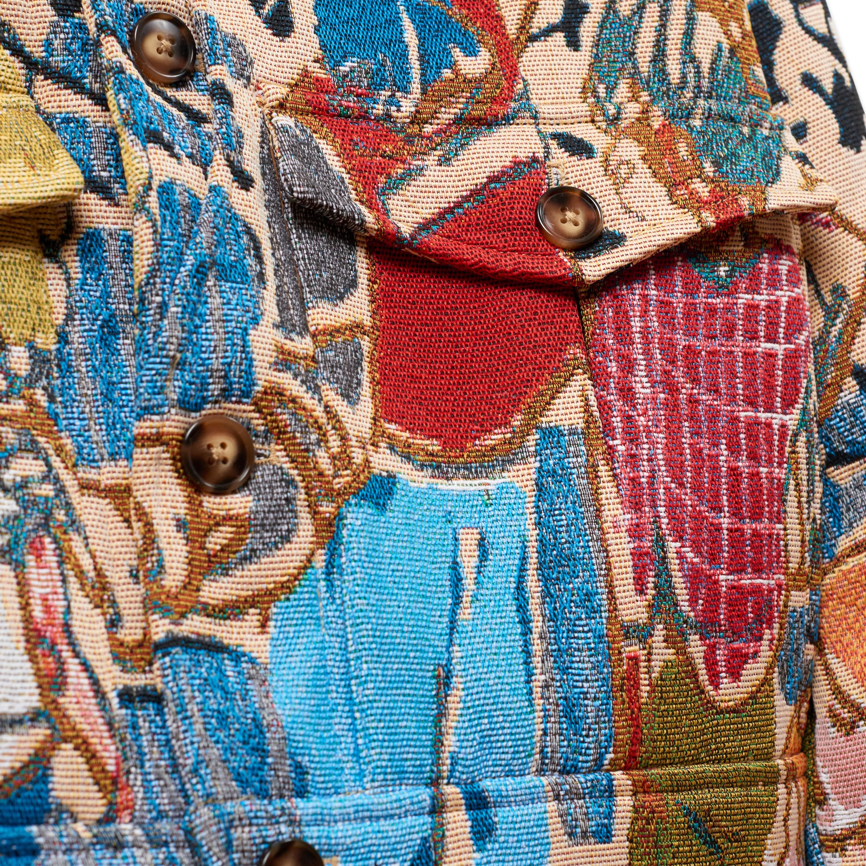 Jacquard Pocket Detail Jacket [Multi] - Image 4