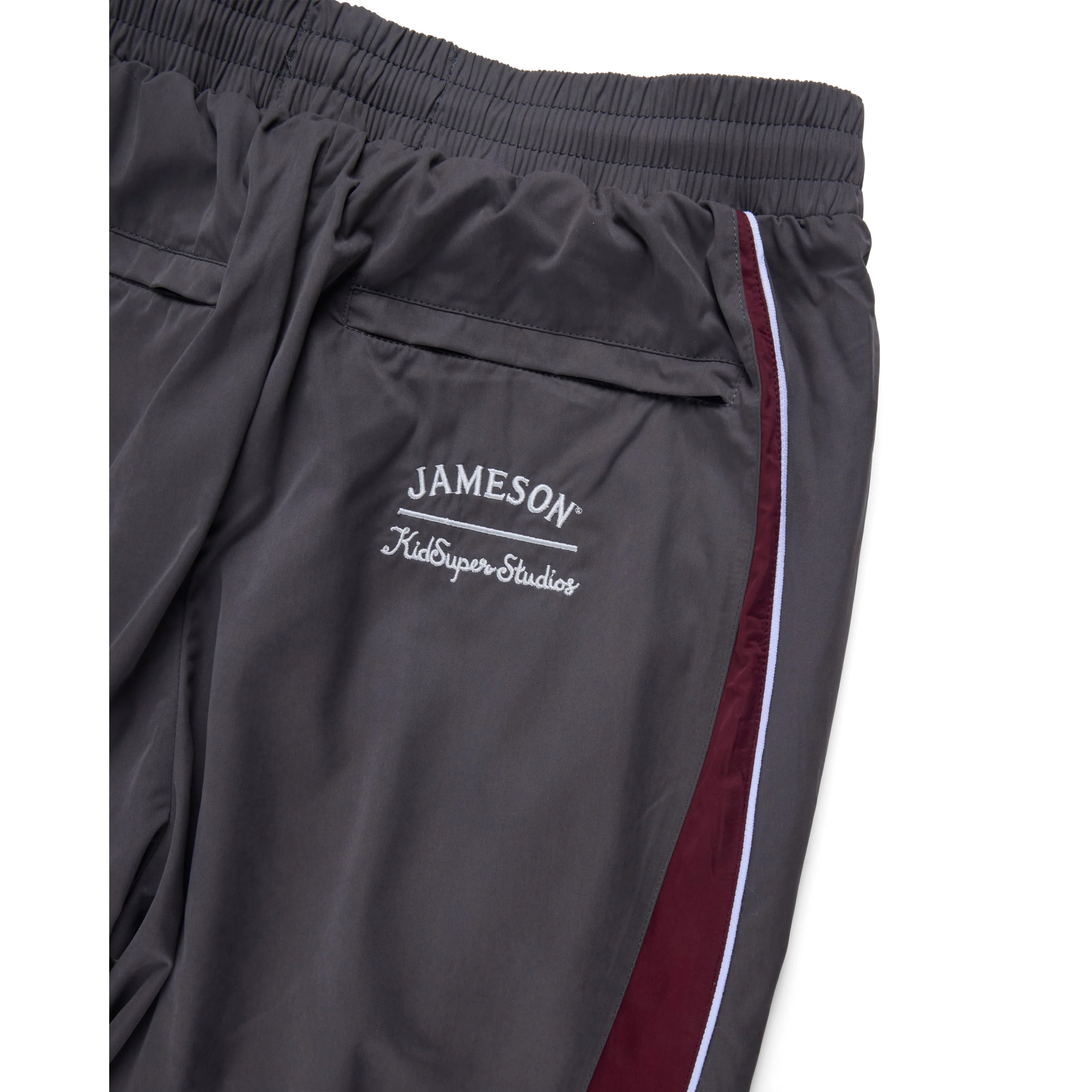 Jameson x KidSuper Track Shorts [Charcoal] - Image 3