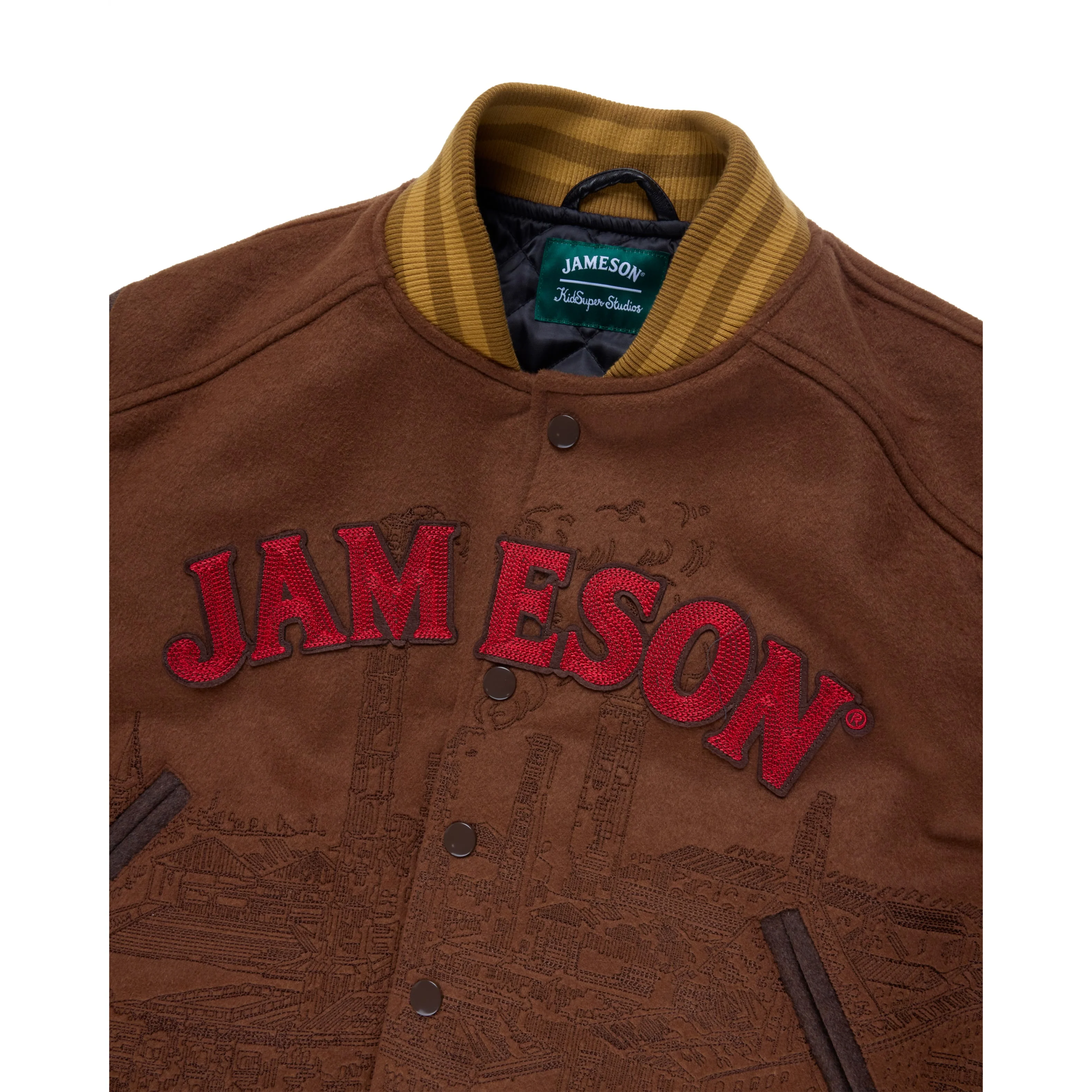 Jameson x KidSuper Wool Varsity Jacket [Brown] - Image 3