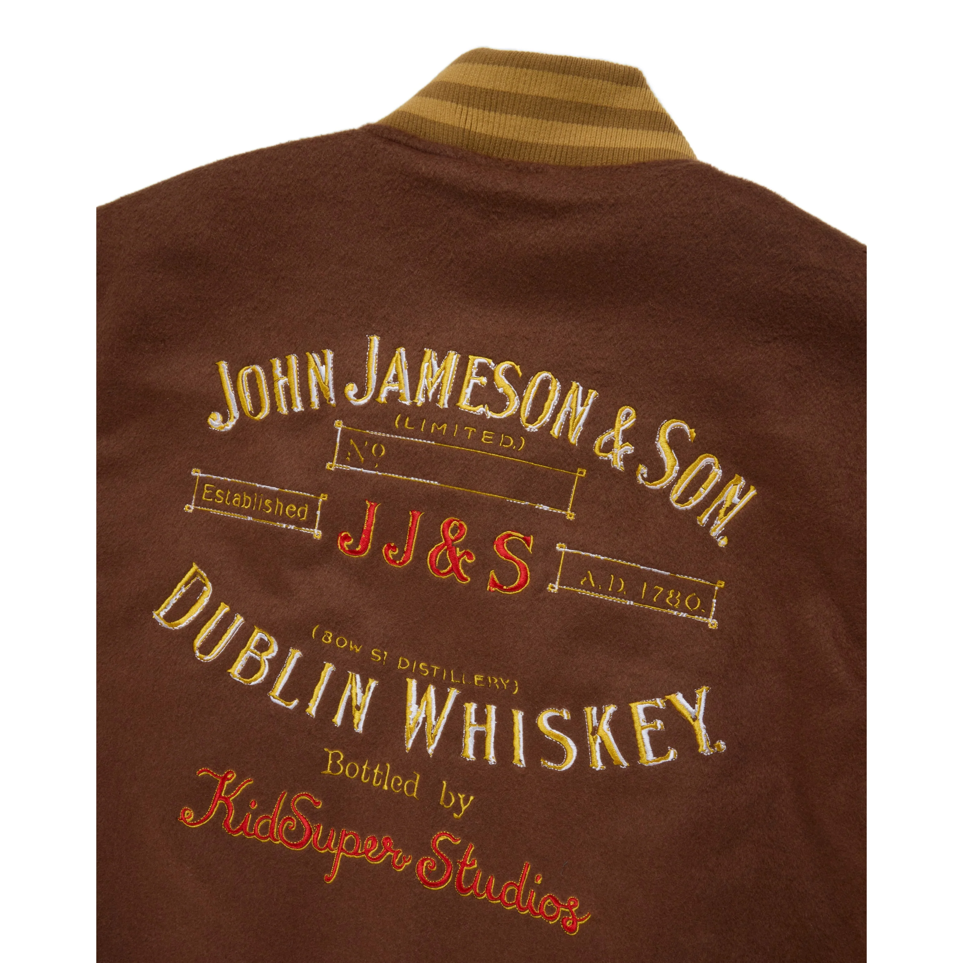 Jameson x KidSuper Wool Varsity Jacket [Brown] - Image 7