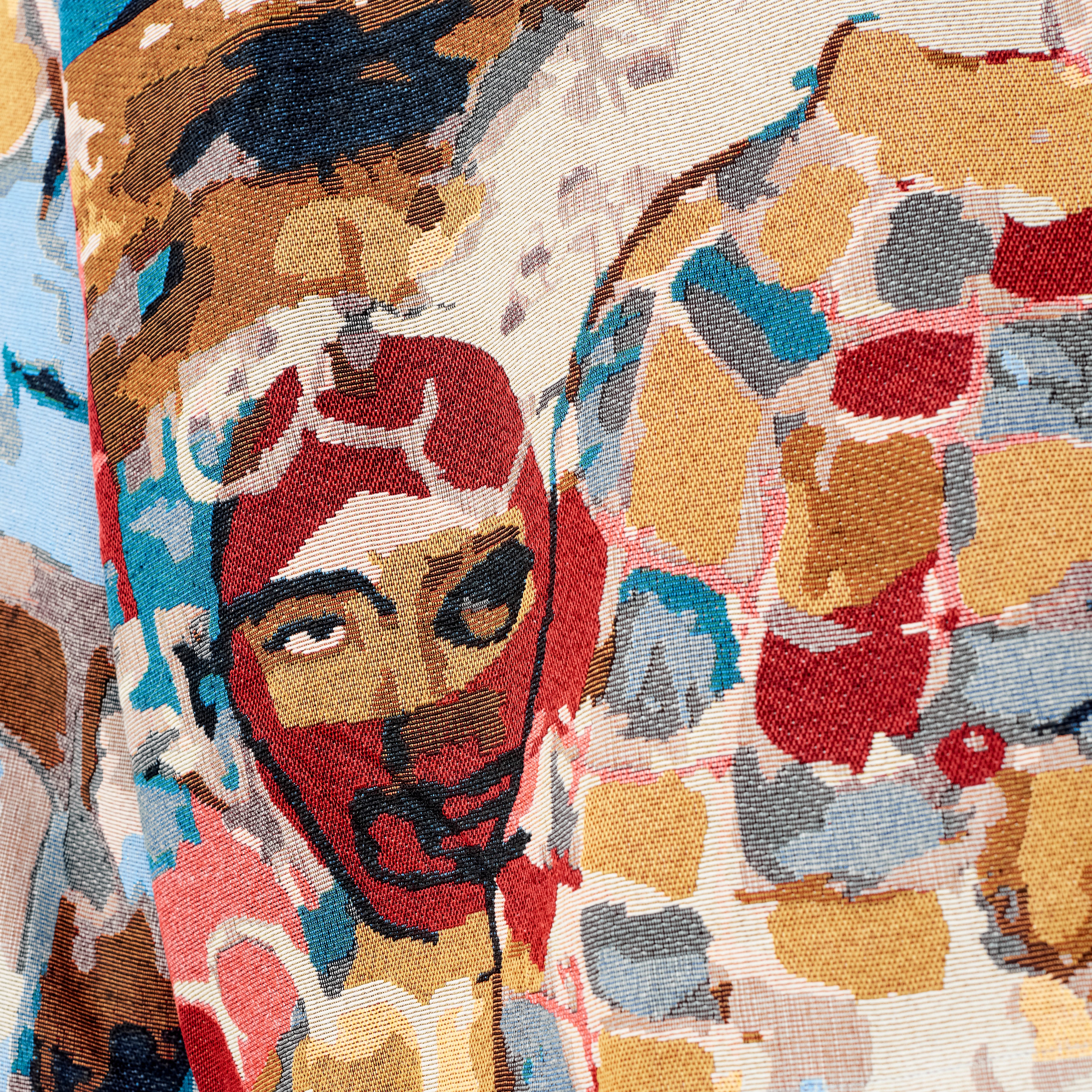 Jaquarded Paintings Jacket [Multi] - Image 3