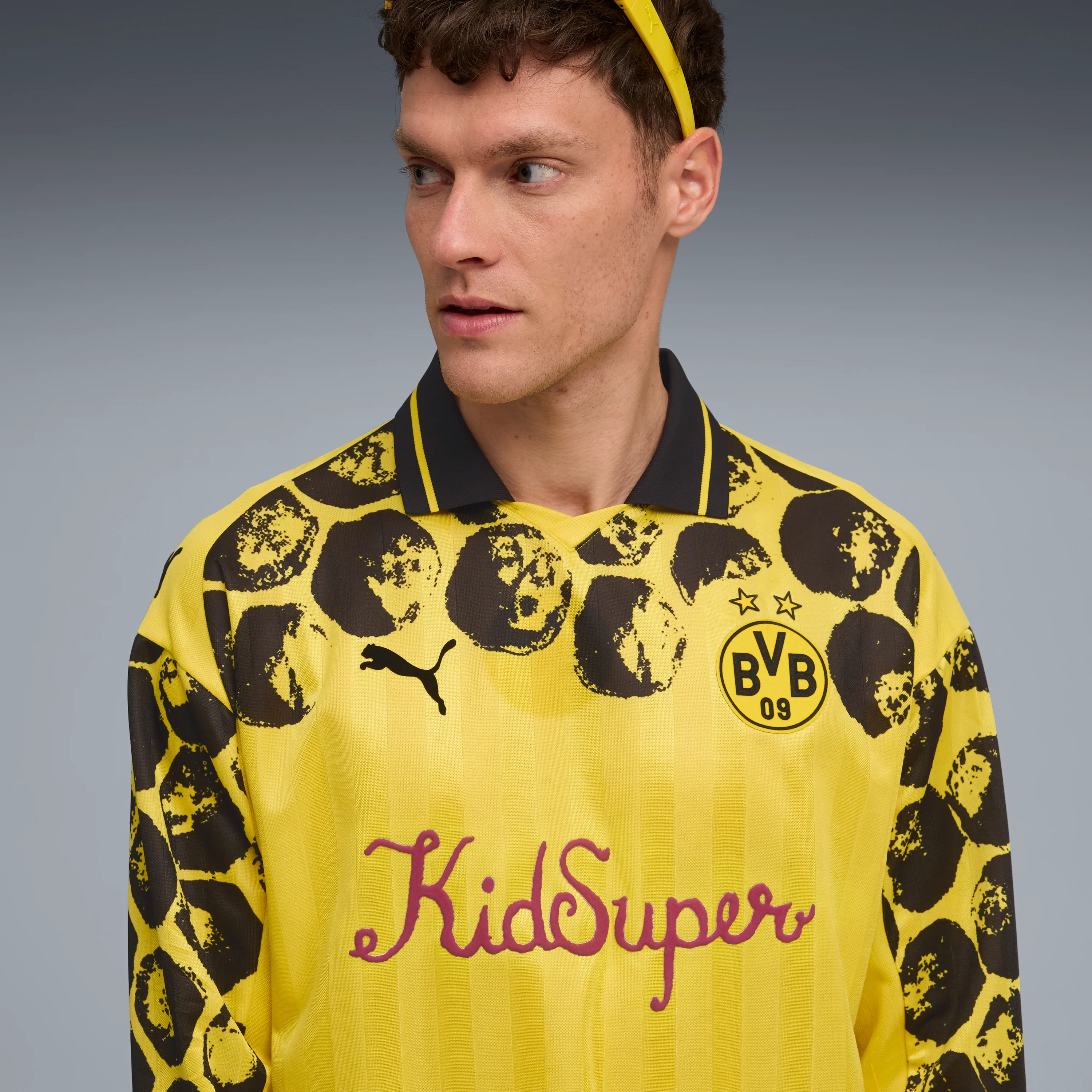 BVB Dortmund LS RETRO SHIRT [Faster Yellow/PUMA Black] - Image 4