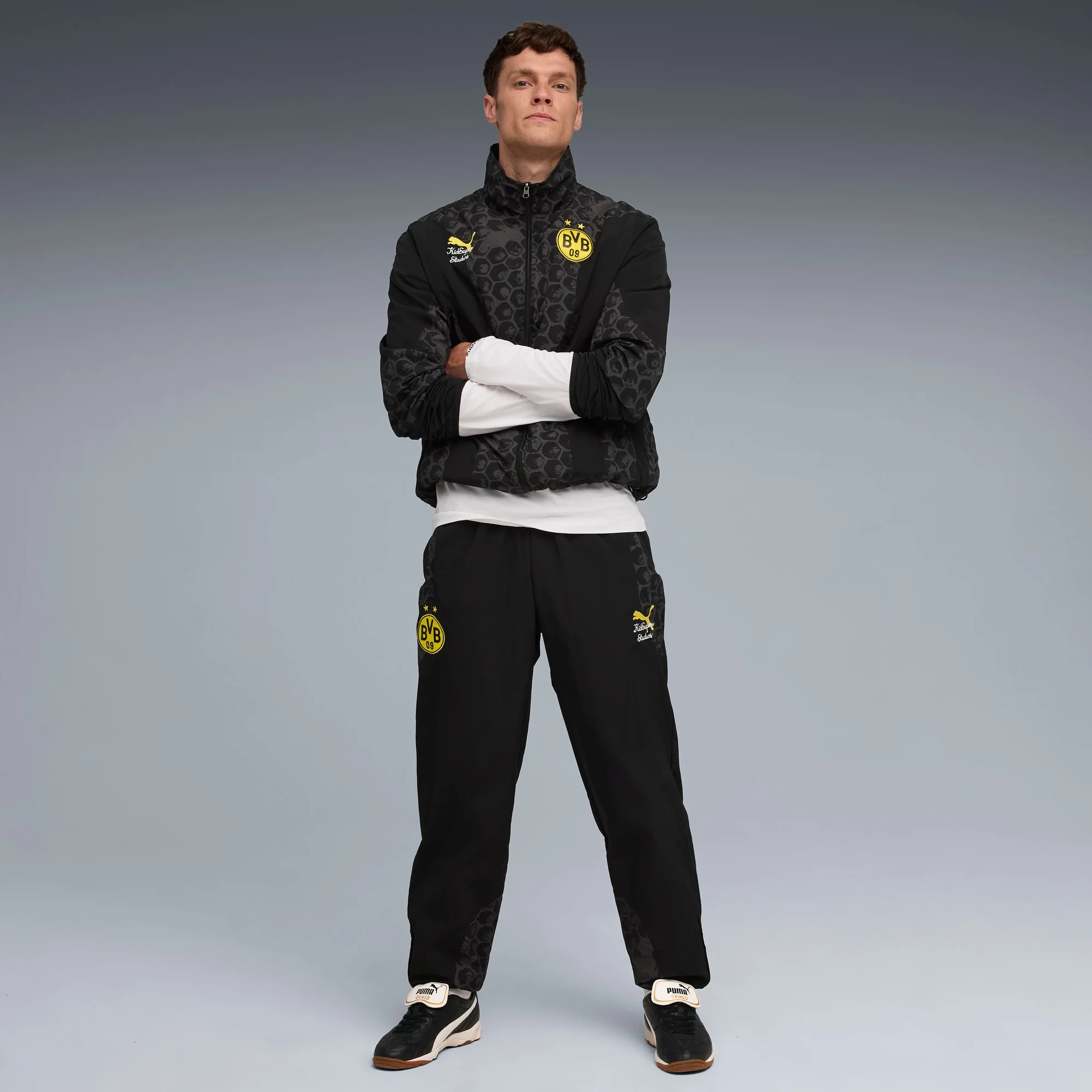 BVB Dortmund TRAVEL PANT [PUMA Black/Faster Yellow] - Image 2