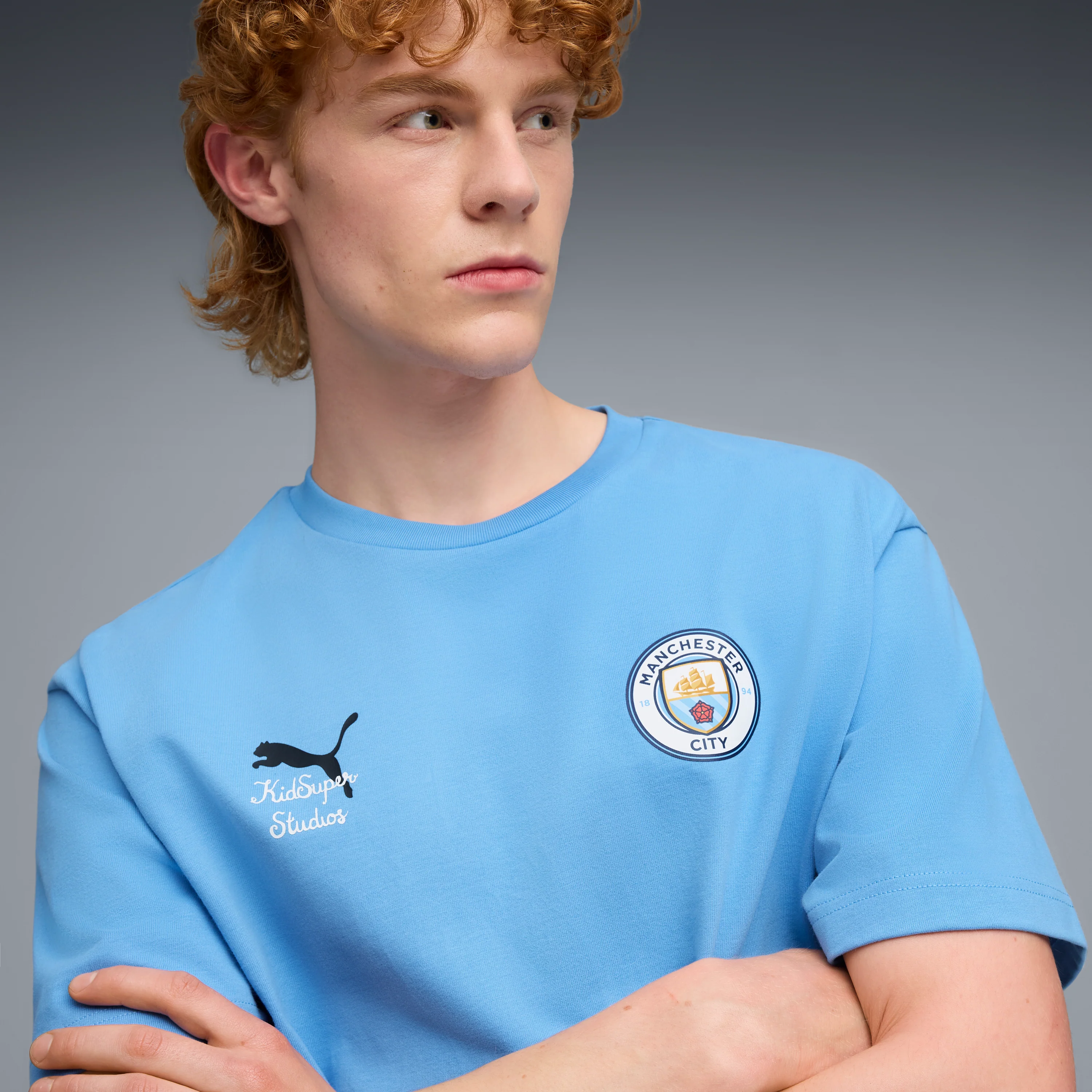Man City FC TEE Team [Light Blue/Puma Black] - Image 4